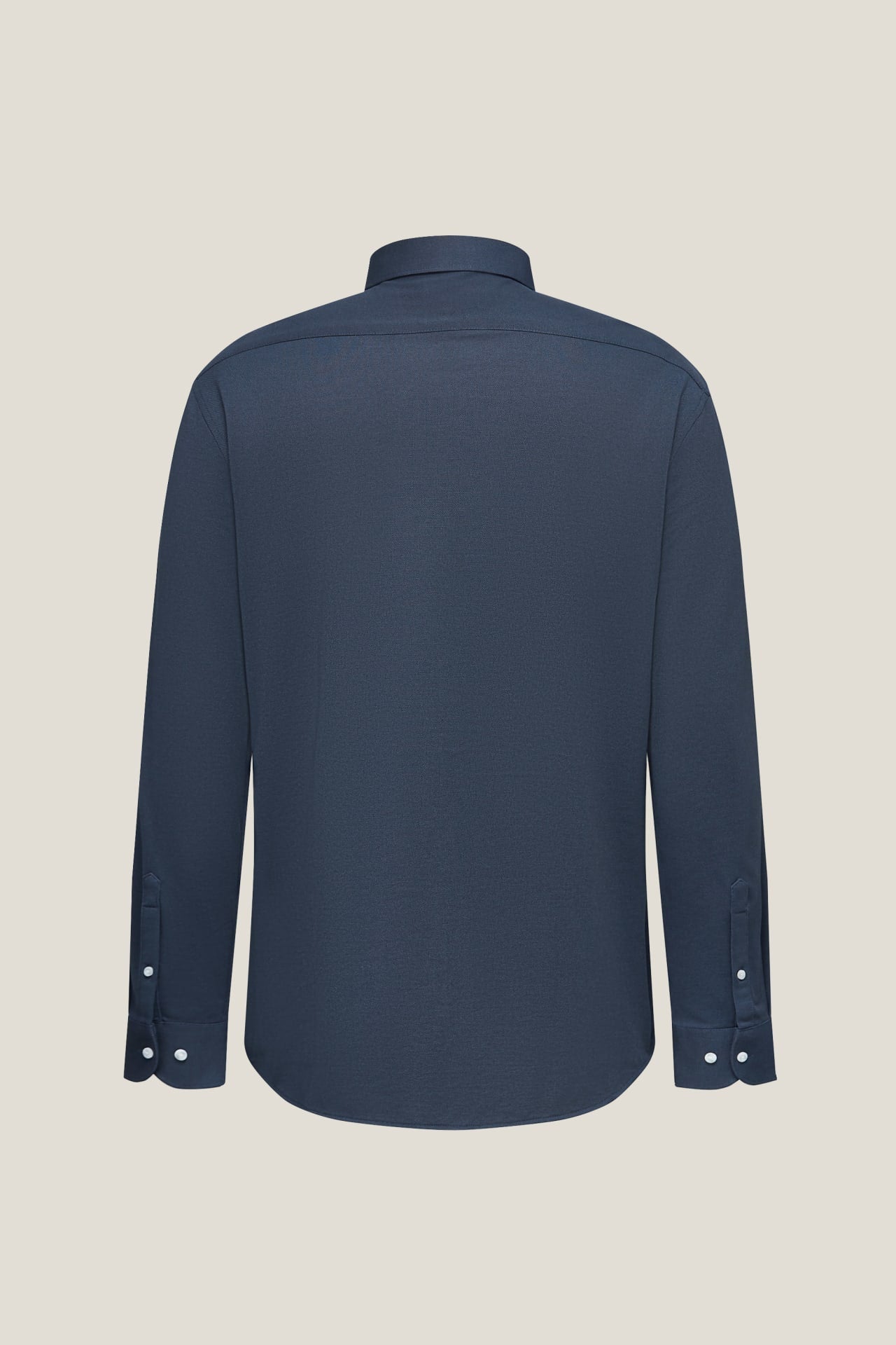 Easy Iron Cotton Knit Smart Fit Long Sleeve Shirt