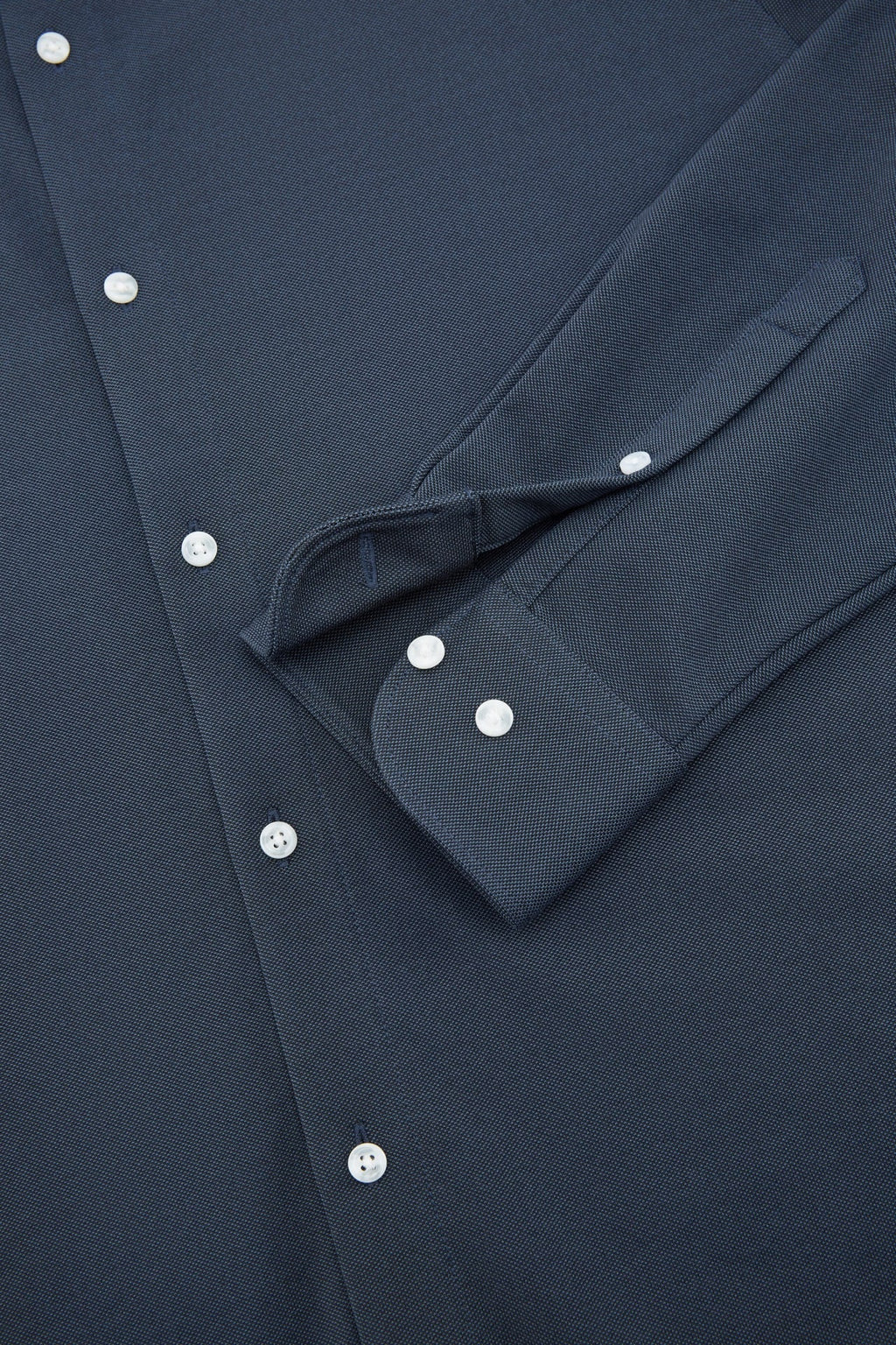Easy Iron Cotton Knit Smart Fit Long Sleeve Shirt