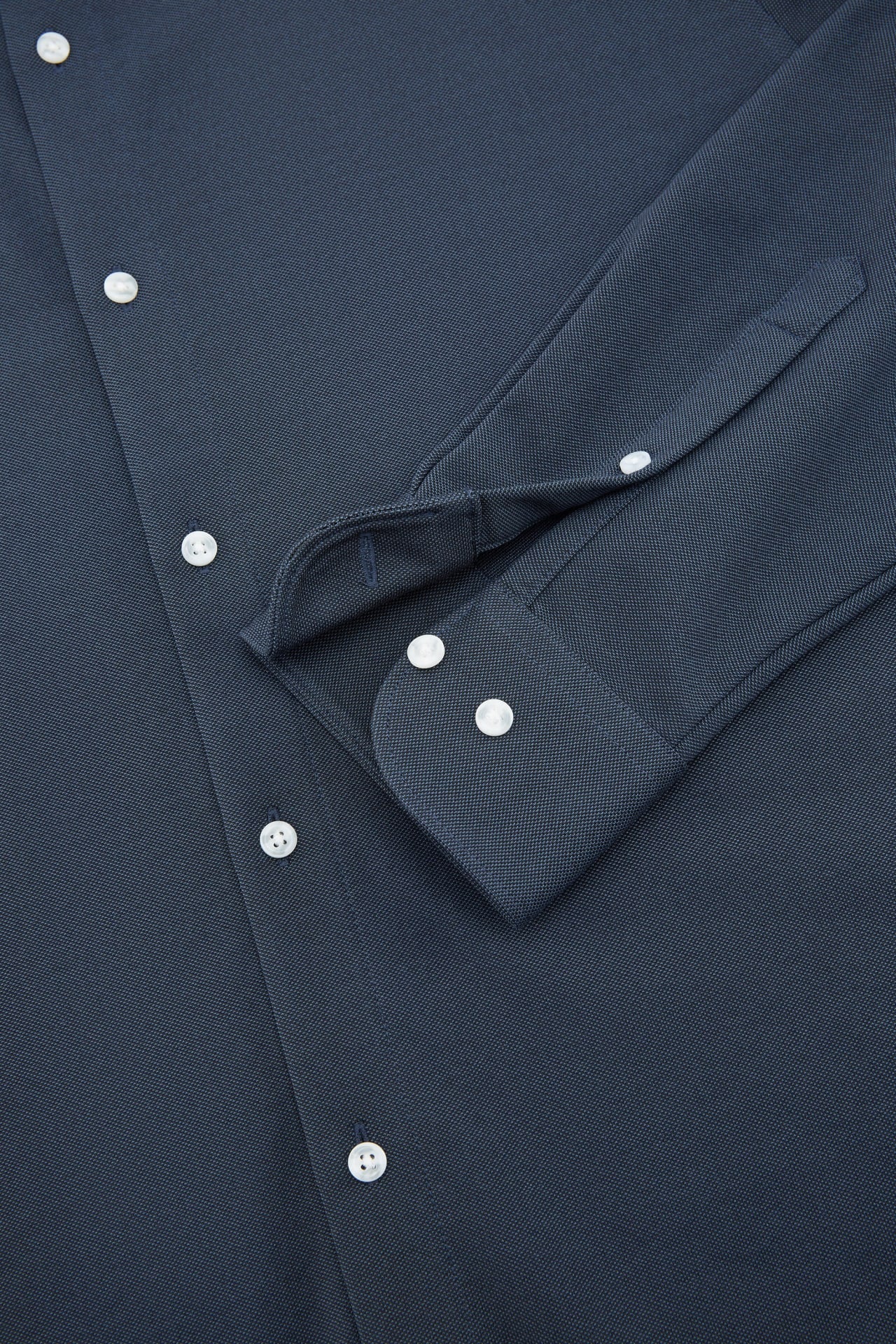 Easy Iron Cotton Knit Smart Fit Long Sleeve Shirt
