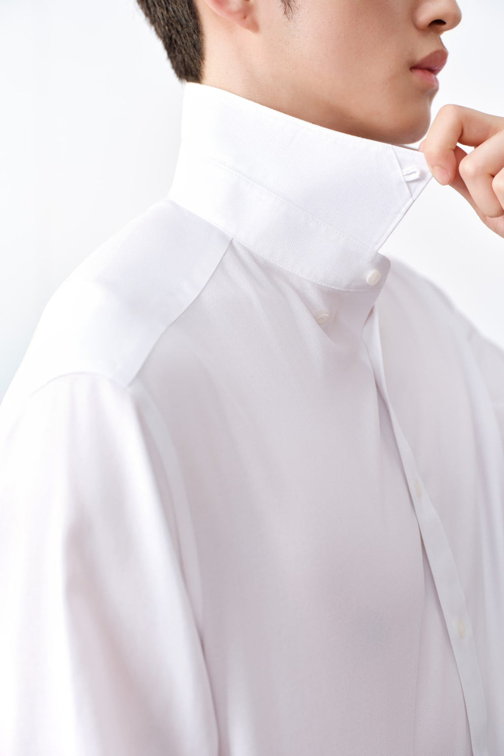Non-Iron Cotton Dobby Textured Regular Fit Long Sleeve Shirt