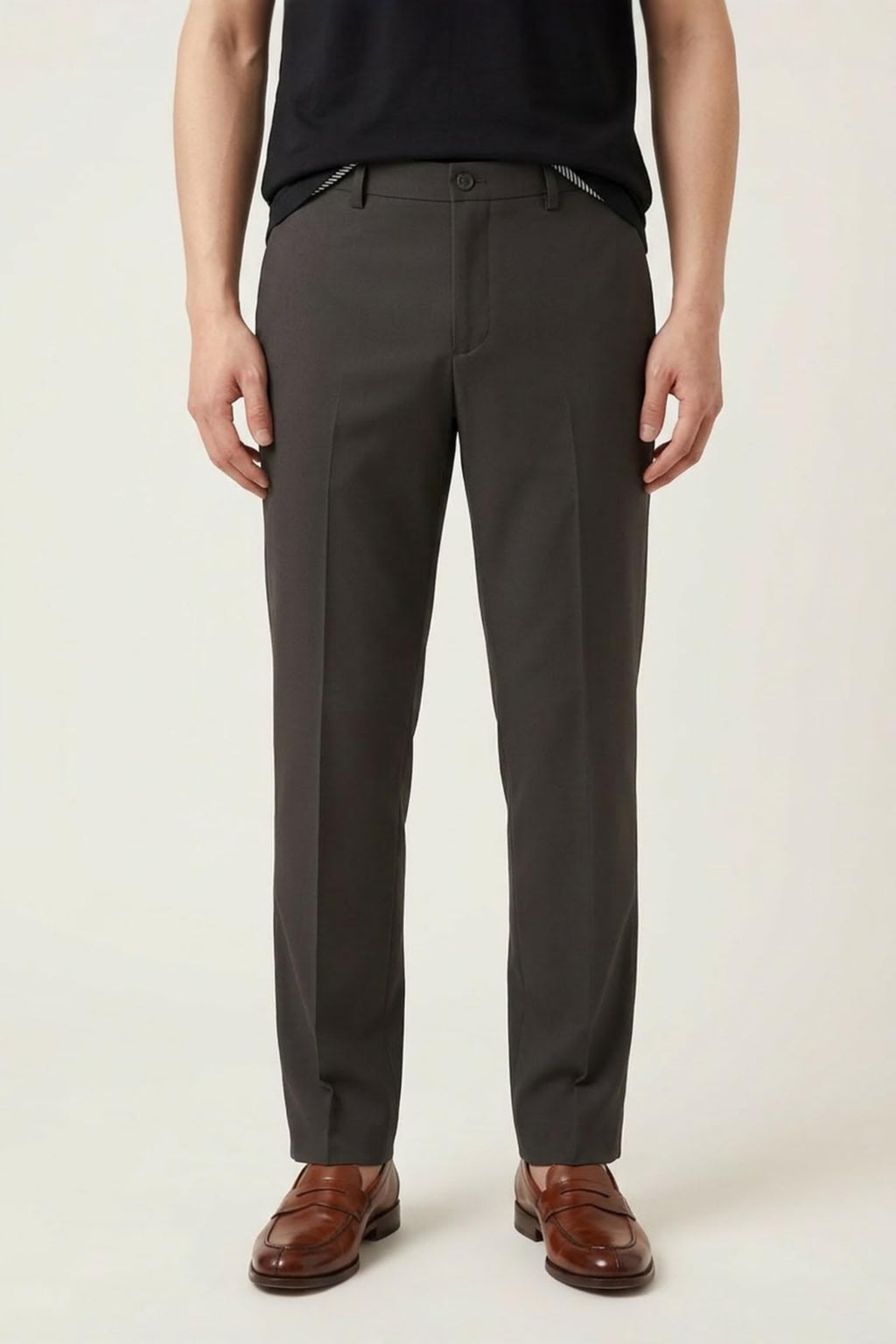 Multi-Way Stretch Cool Touch Plain Weave Slim Fit Suit Pants
