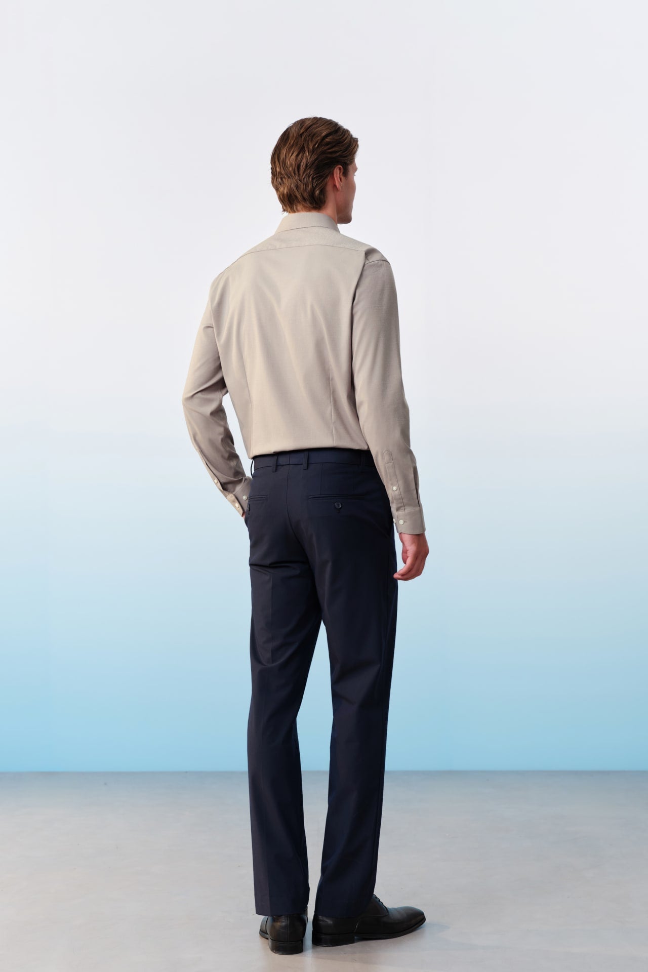 Multi-Way Stretch Cool Touch Plain Weave Slim Fit Suit Pants