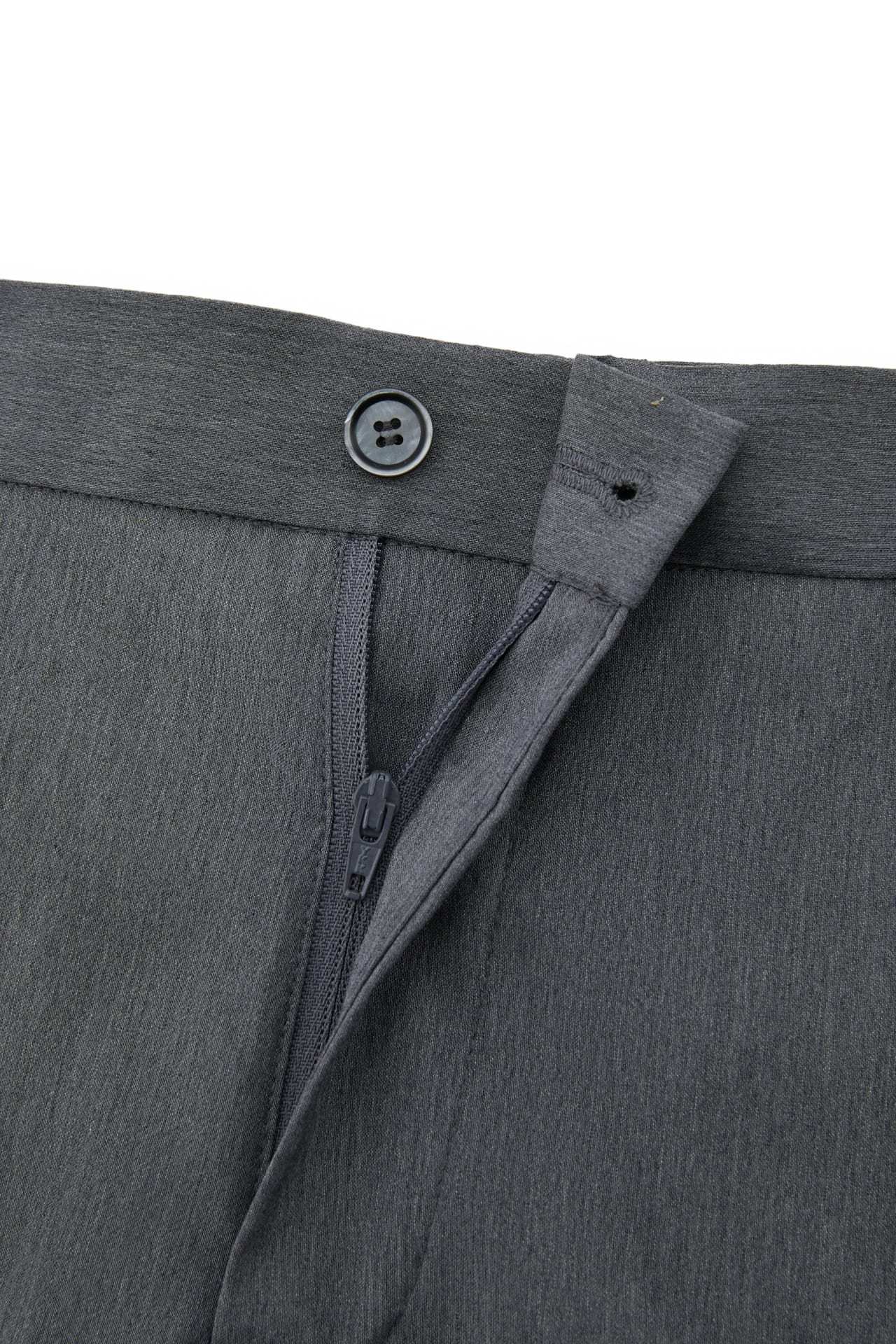 Wool Blend Plain Weave Smart Fit Suit Pants