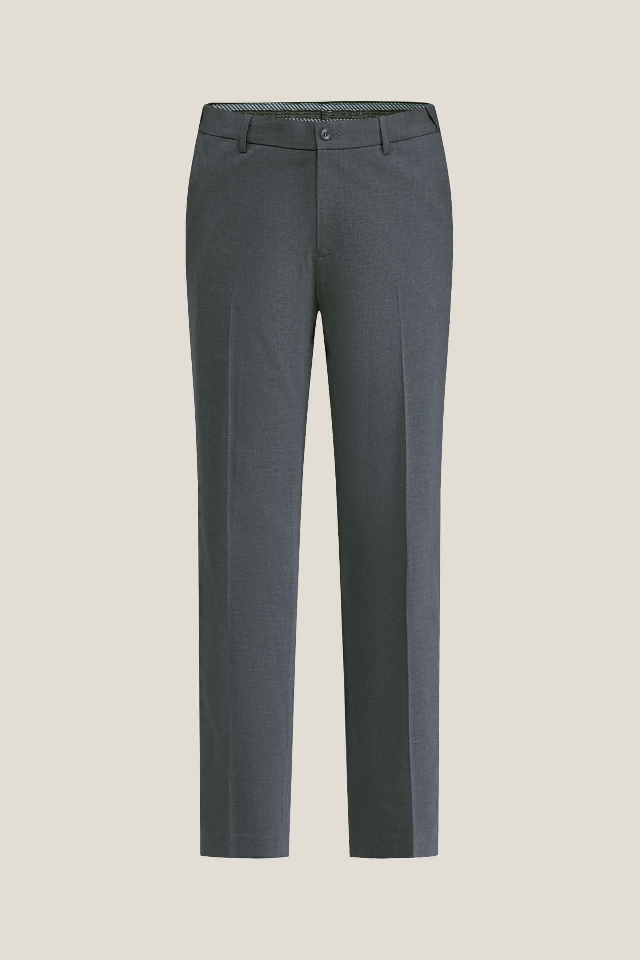 Three-Proof Finish Plain Weave Regular Fit Suit Pants