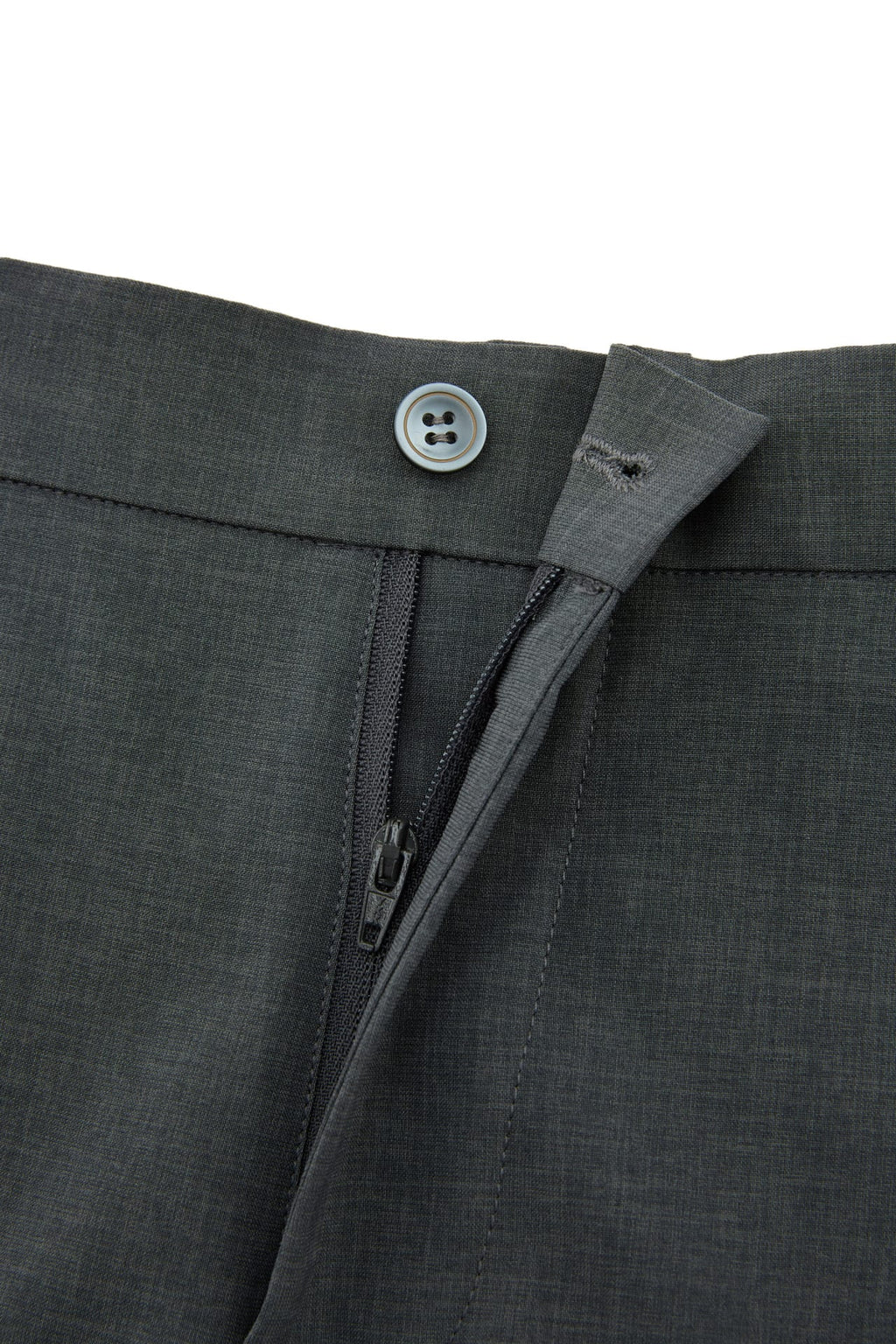 Three-Proof Finish Plain Weave Regular Fit Suit Pants