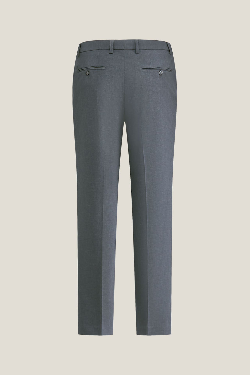 Three-Proof Finish Plain Weave Slim Fit Suit Pants