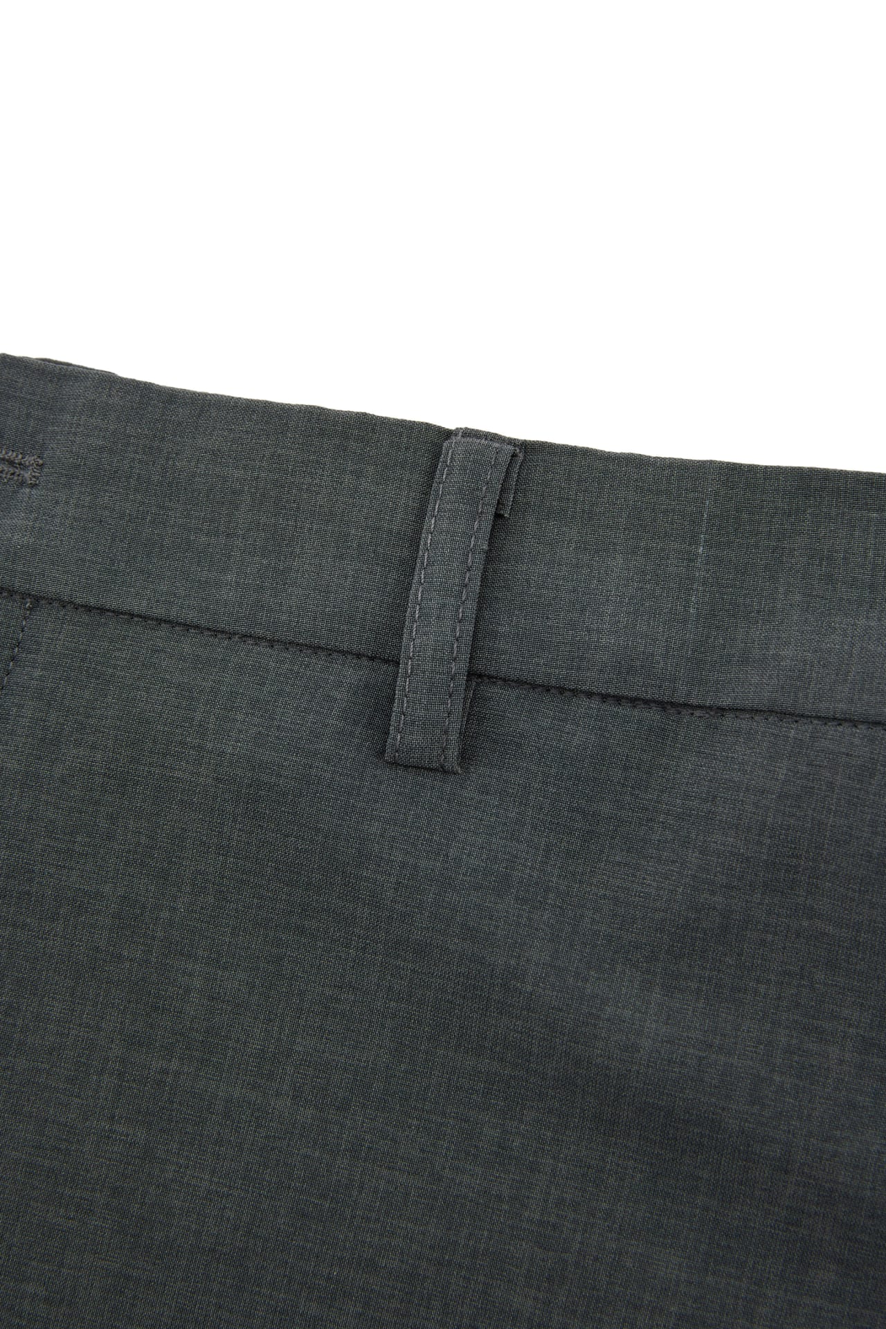 Three-Proof Finish Plain Weave Slim Fit Suit Pants