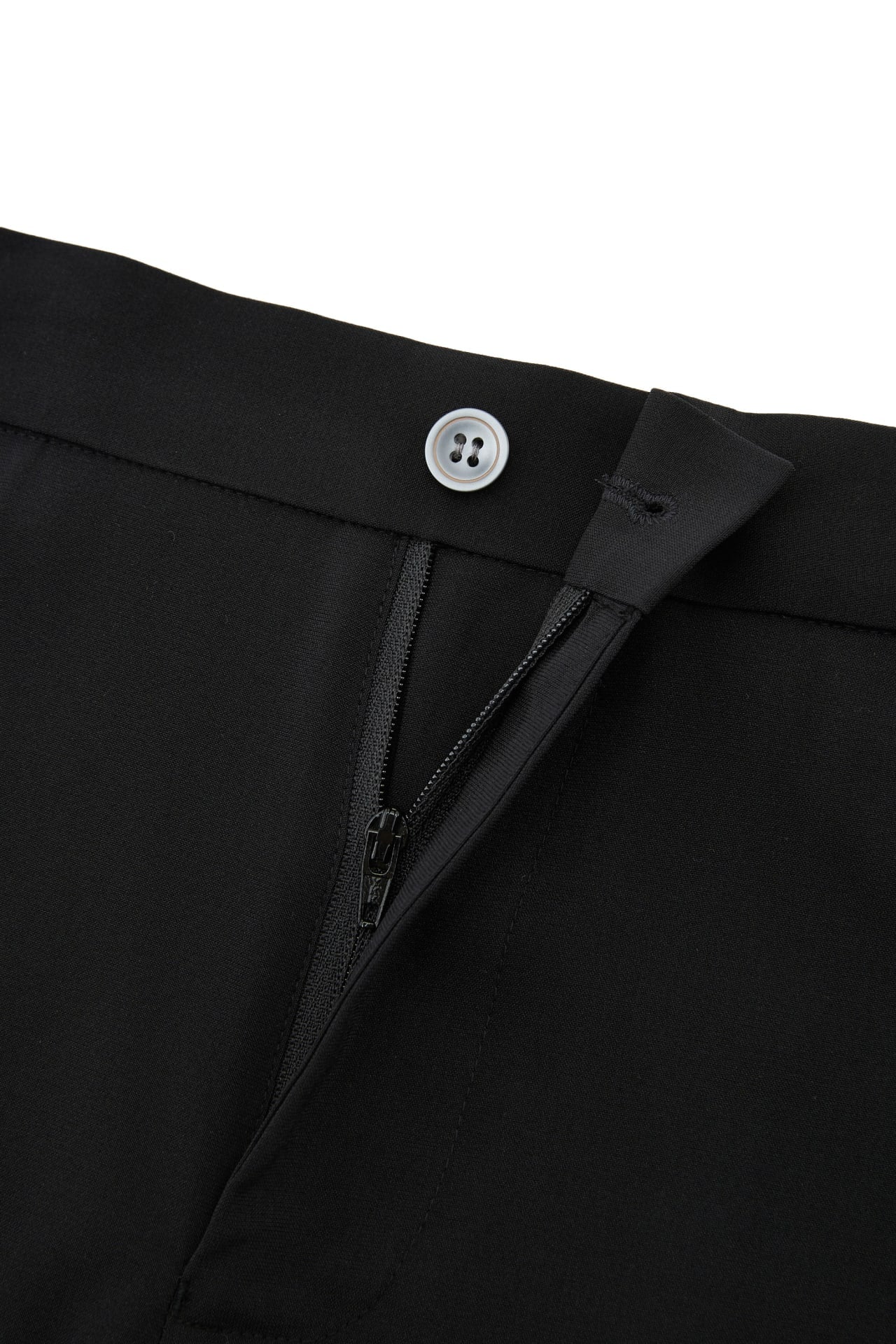 Three-Proof Finish Plain Weave Slim Fit Suit Pants