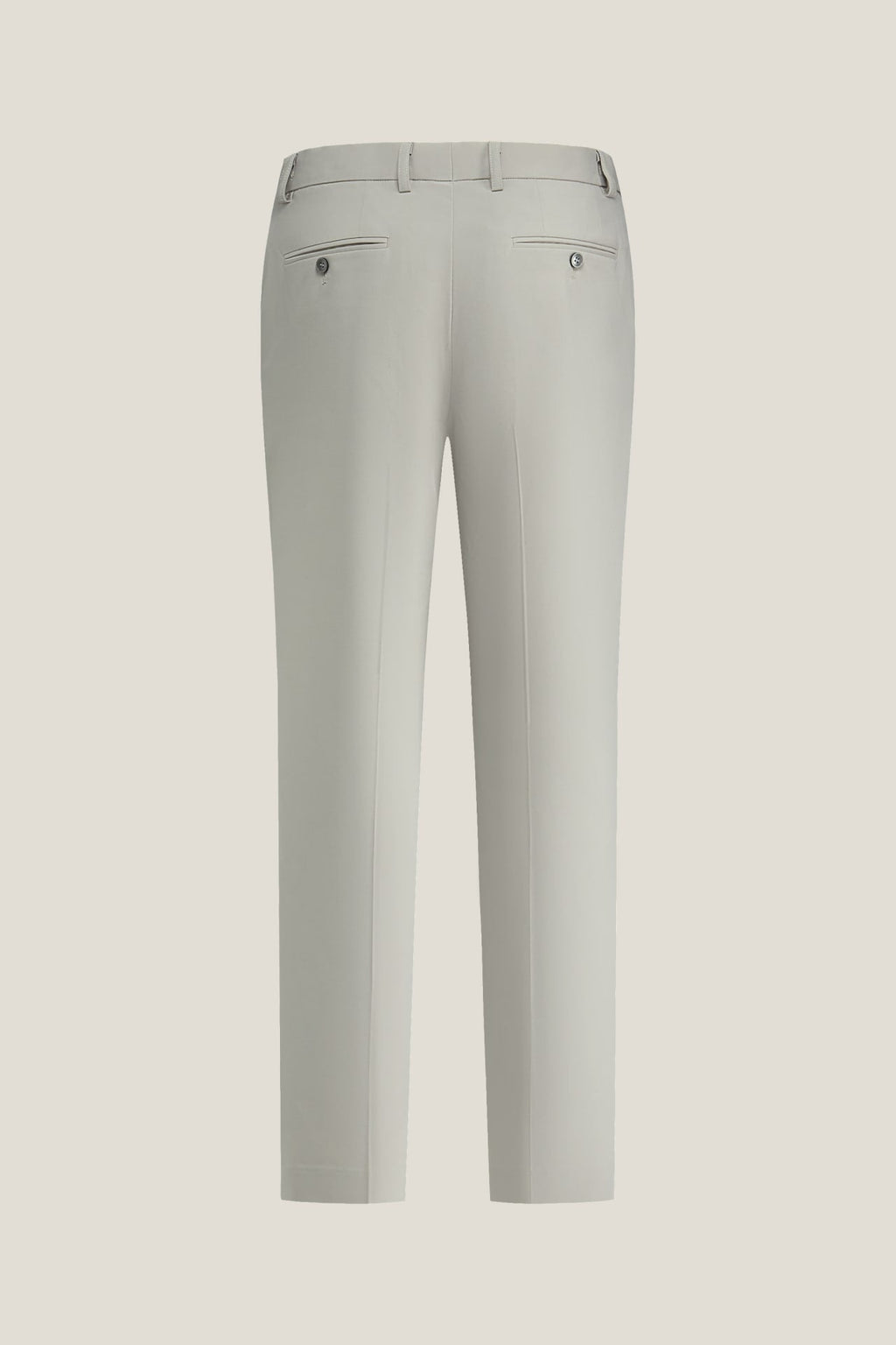 Three-Proof Finish Plain Weave Smart Fit Suit Pants With Elastic Waistband