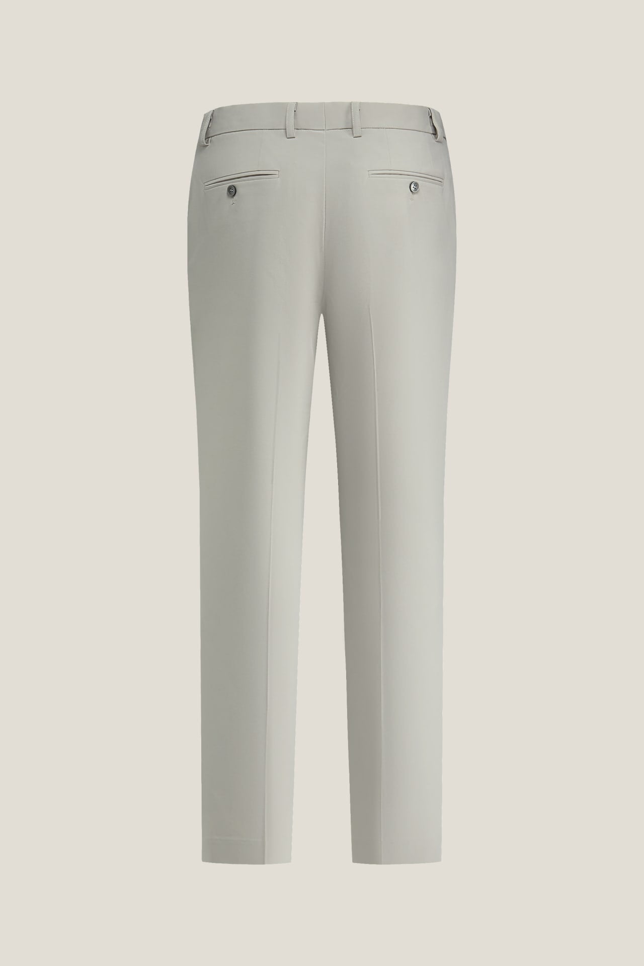 Three-Proof Finish Plain Weave Smart Fit Suit Pants With Elastic Waistband