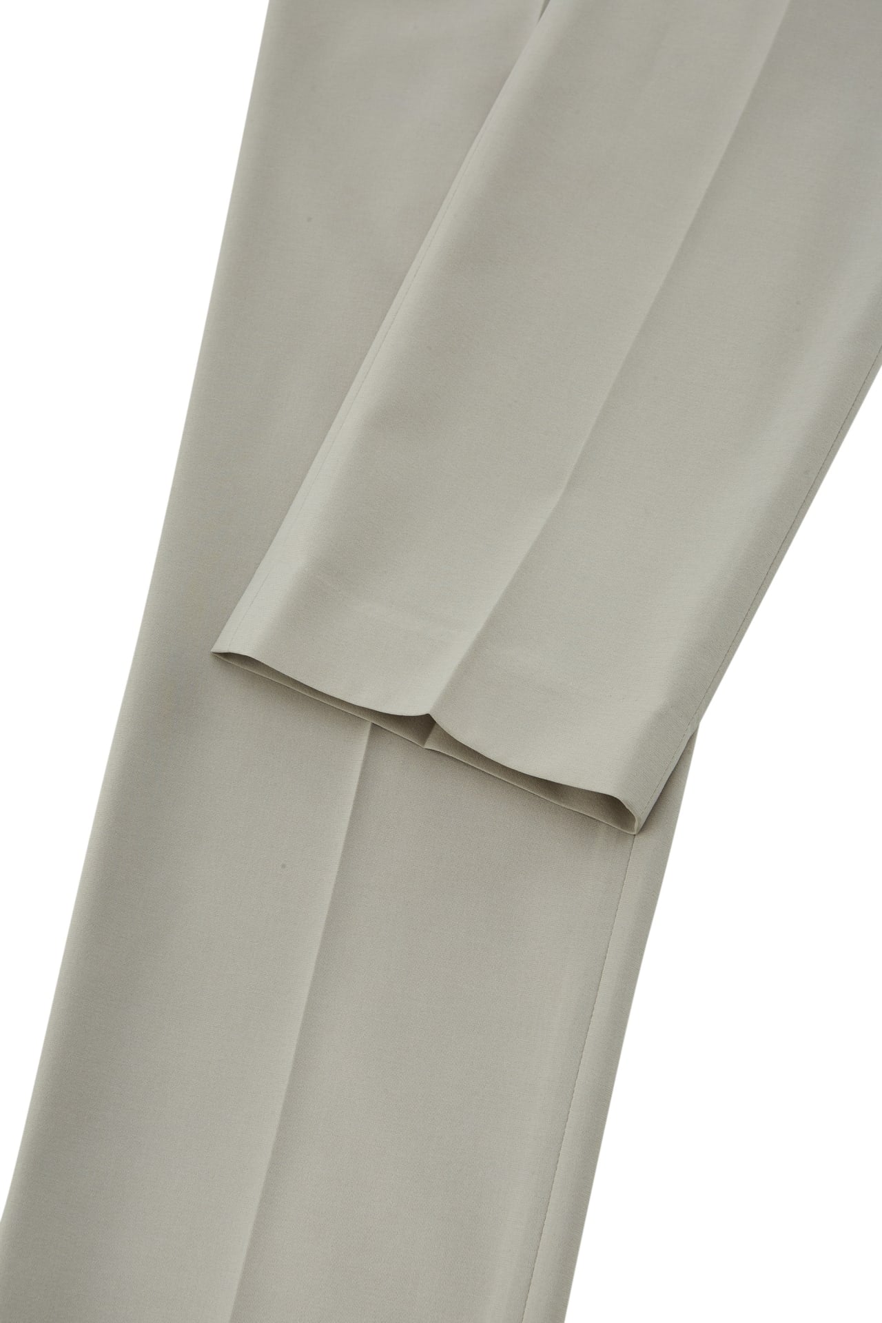 Three-Proof Finish Plain Weave Smart Fit Suit Pants With Elastic Waistband