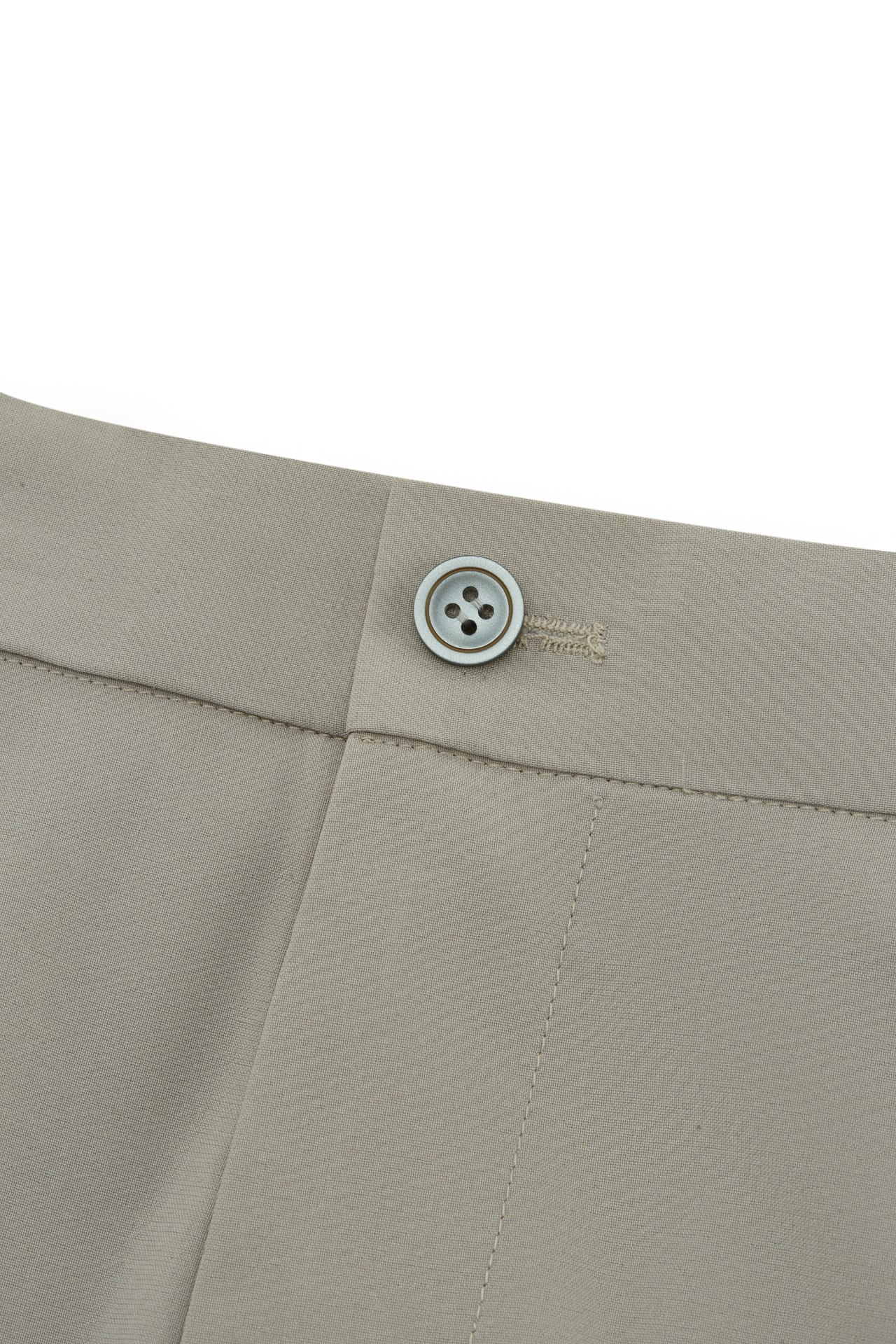 Three-Proof Finish Plain Weave Smart Fit Suit Pants With Elastic Waistband