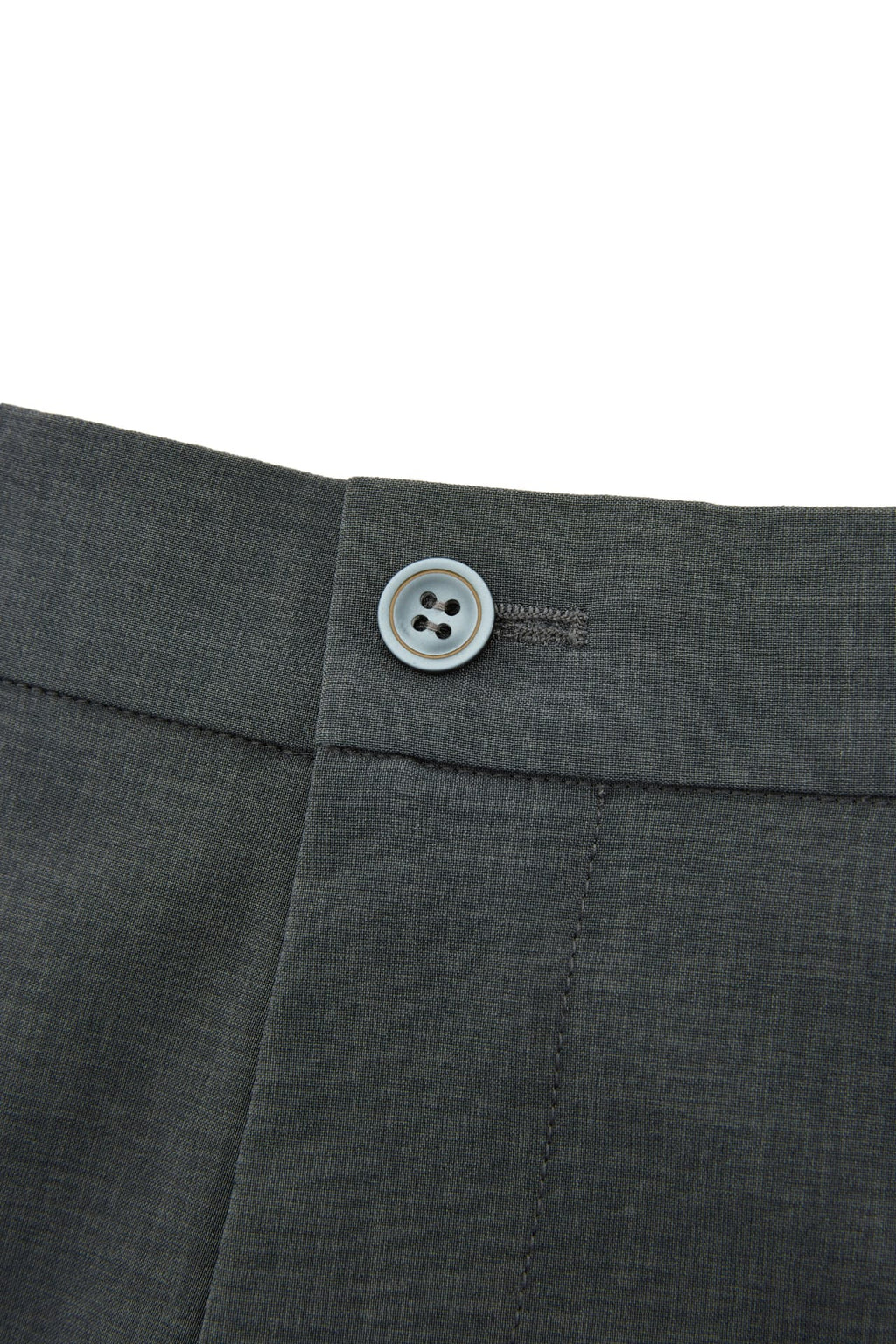 Three-Proof Finish Plain Weave Smart Fit Suit Pants With Elastic Waistband