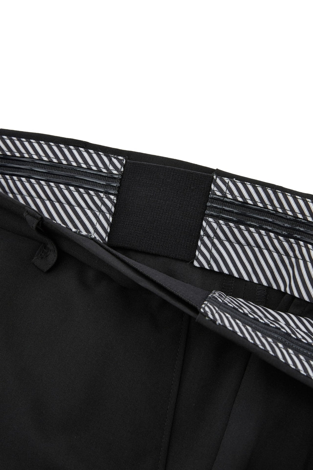 Three-Proof Finish Plain Weave Smart Fit Suit Pants With Elastic Waistband