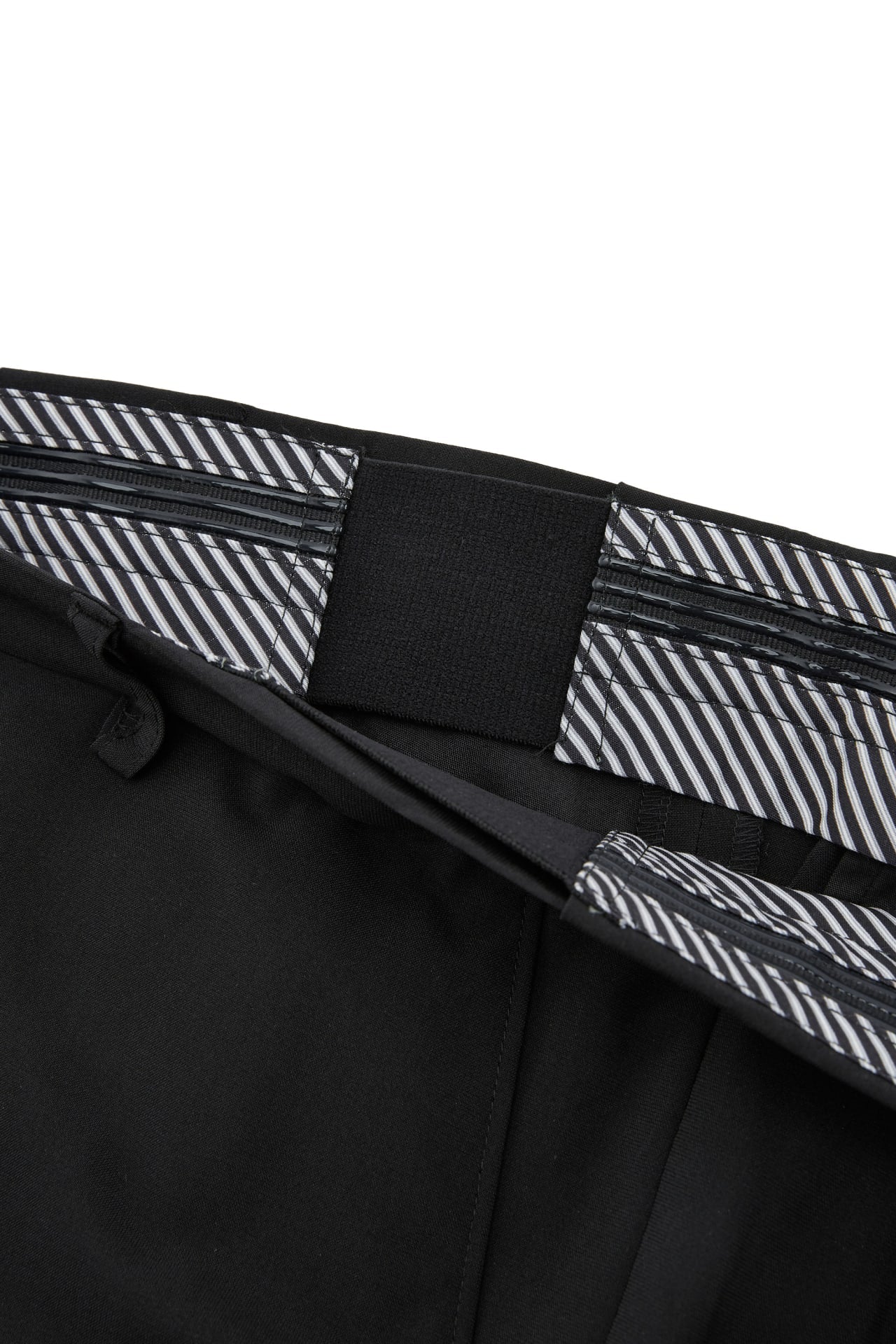 Three-Proof Finish Plain Weave Smart Fit Suit Pants With Elastic Waistband