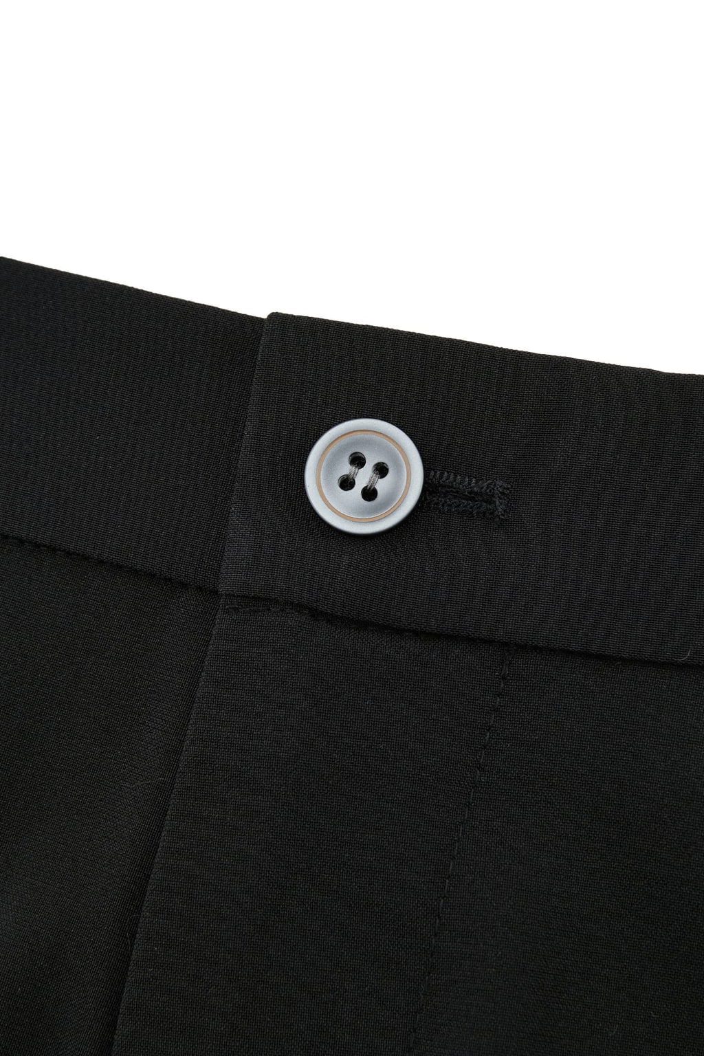 Three-Proof Finish Plain Weave Smart Fit Suit Pants With Elastic Waistband
