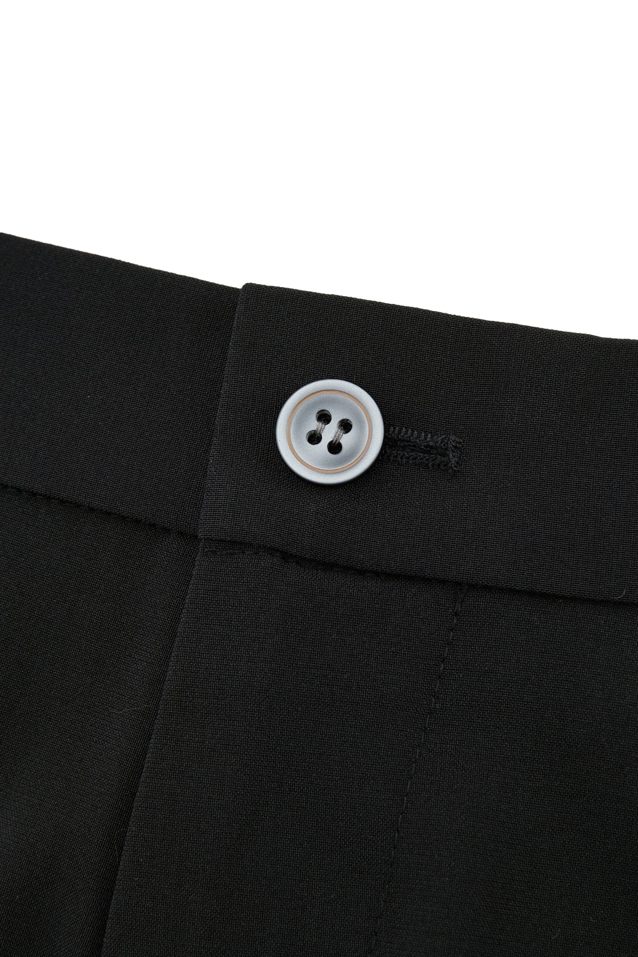 Three-Proof Finish Plain Weave Smart Fit Suit Pants With Elastic Waistband