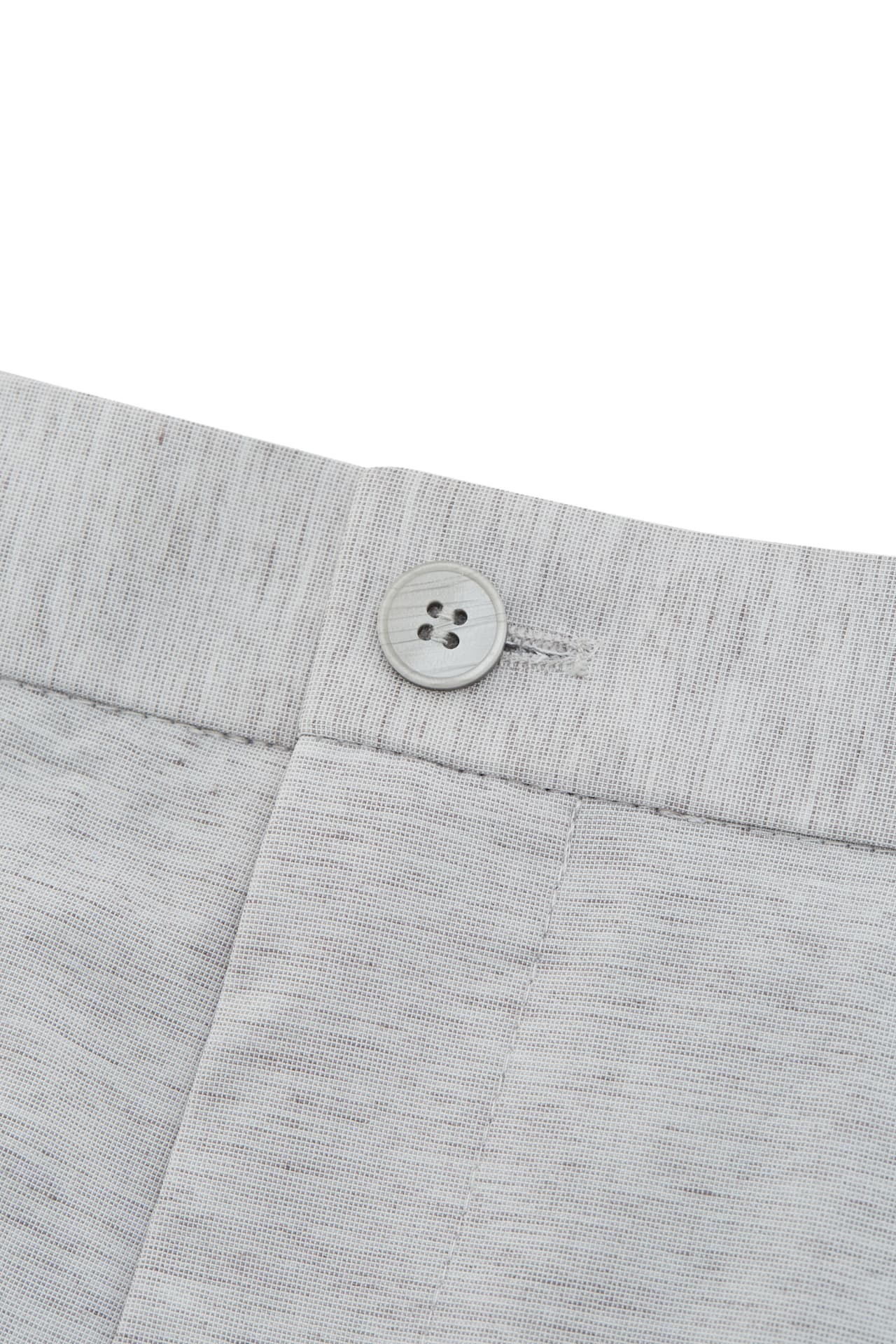 Multi-Way Stretch Linen Lyocell Blend Plain Weave Slim Fit Suit Pants