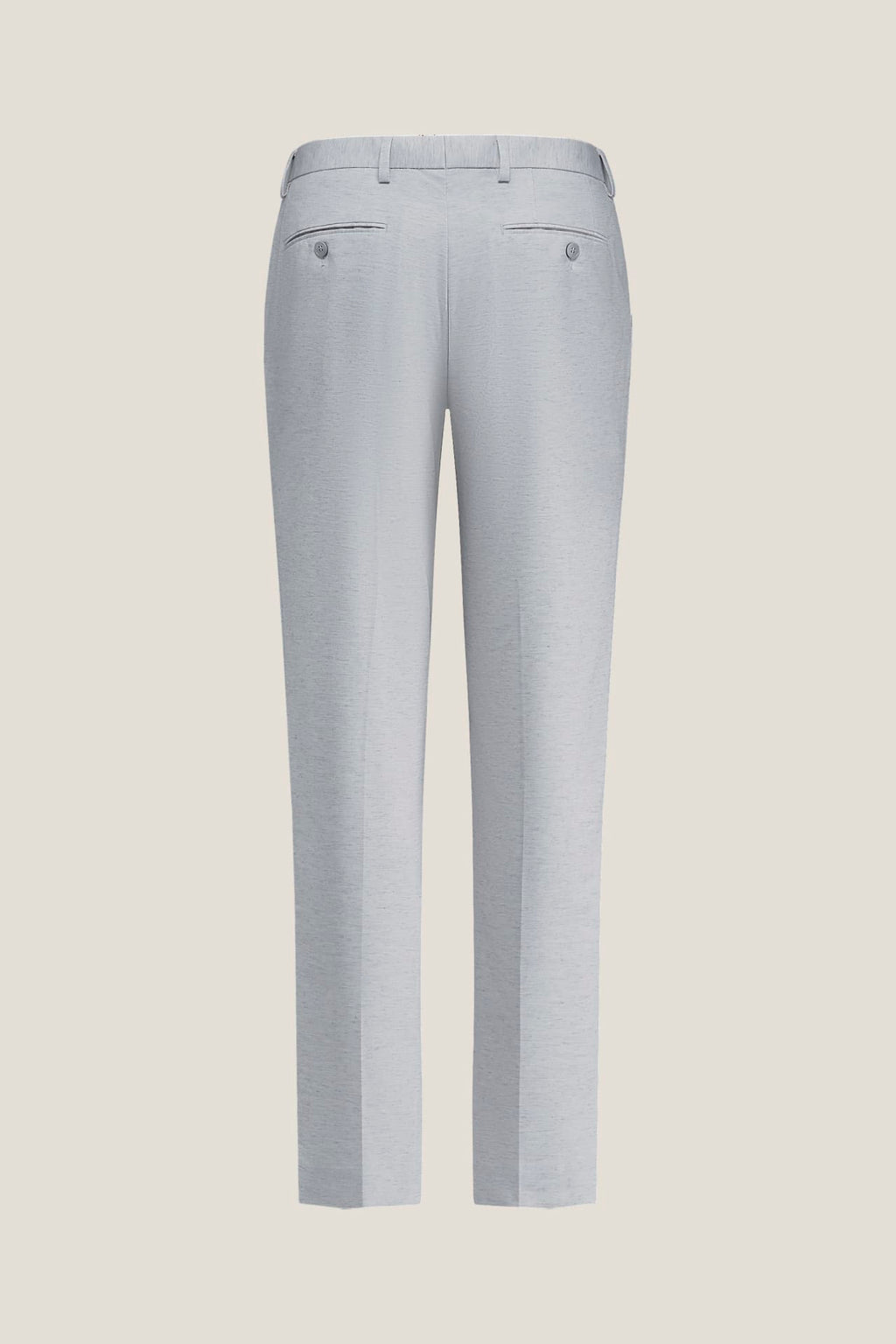Multi-Way Stretch Linen Lyocell Blend Plain Weave Slim Fit Suit Pants