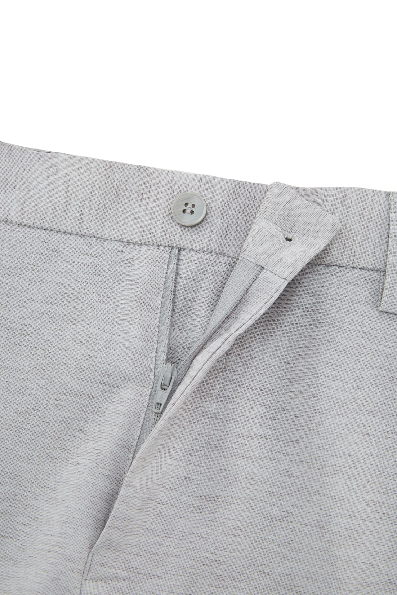 Multi-Way Stretch Linen Lyocell Blend Plain Weave Slim Fit Suit Pants