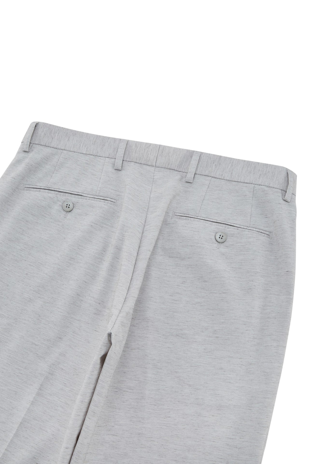 Multi-Way Stretch Linen Lyocell Blend Plain Weave Slim Fit Suit Pants