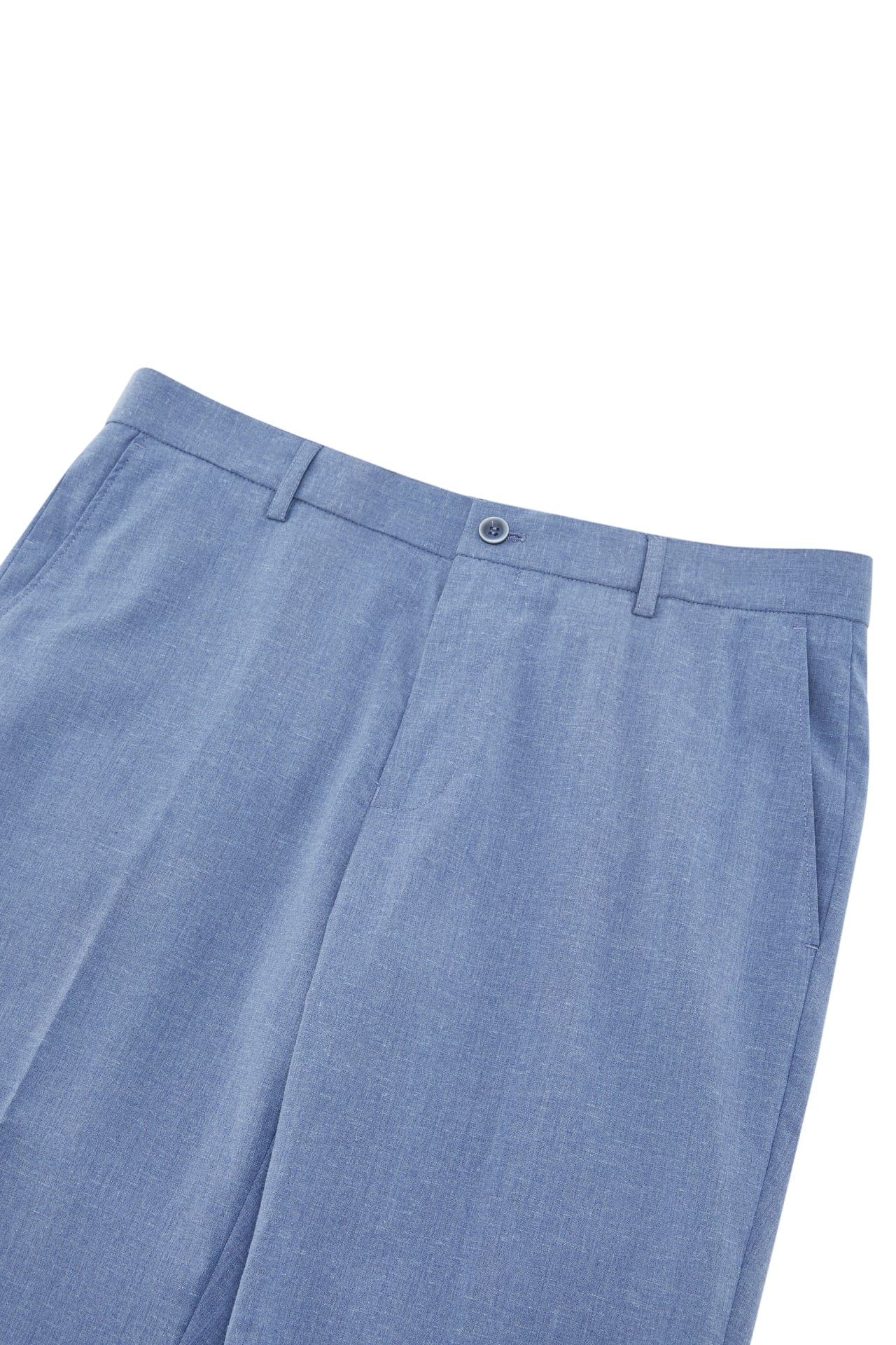 Cotton Blend Stretch Textured Smart Fit Suit Pants
