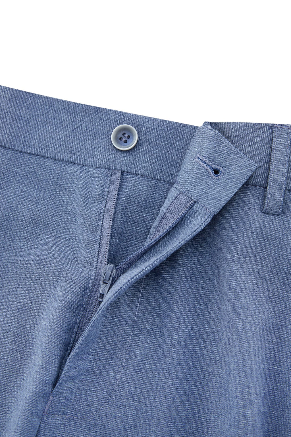 Cotton Blend Stretch Textured Smart Fit Suit Pants
