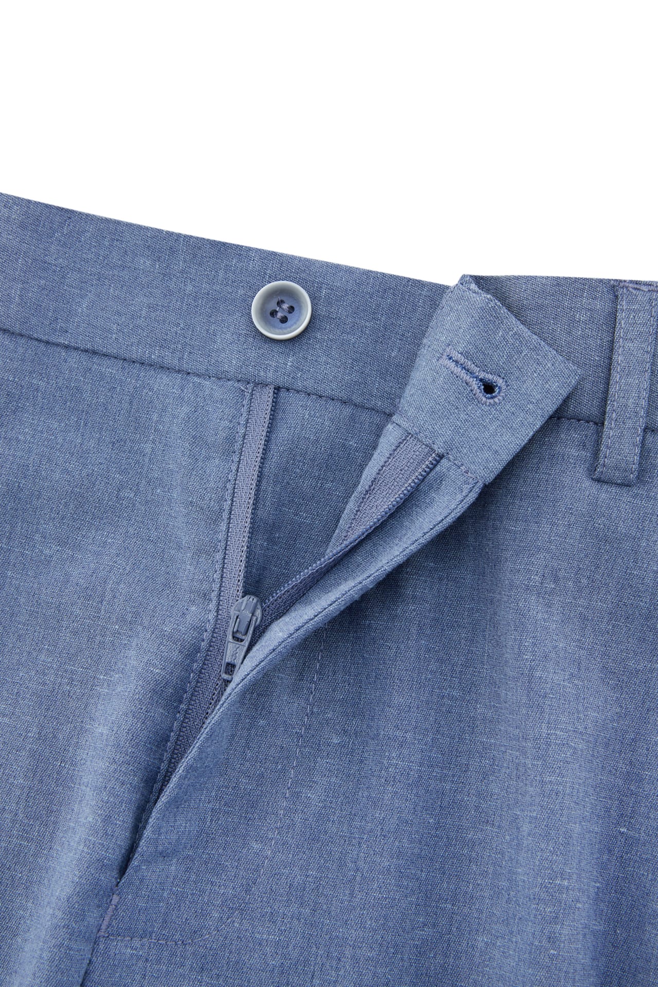 Cotton Blend Stretch Textured Smart Fit Suit Pants