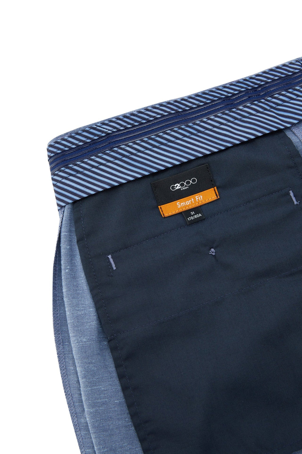 Cotton Blend Stretch Textured Smart Fit Suit Pants