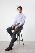 Quick Dry Wicking Poly Blend Twill Slim Fit Suit Pants