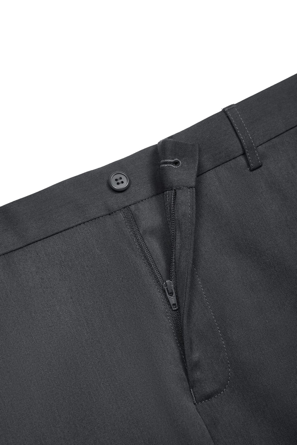 Quick Dry Wicking Poly Blend Twill Slim Fit Suit Pants