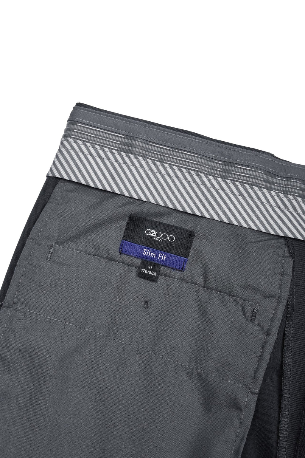 Quick Dry Wicking Poly Blend Twill Slim Fit Suit Pants