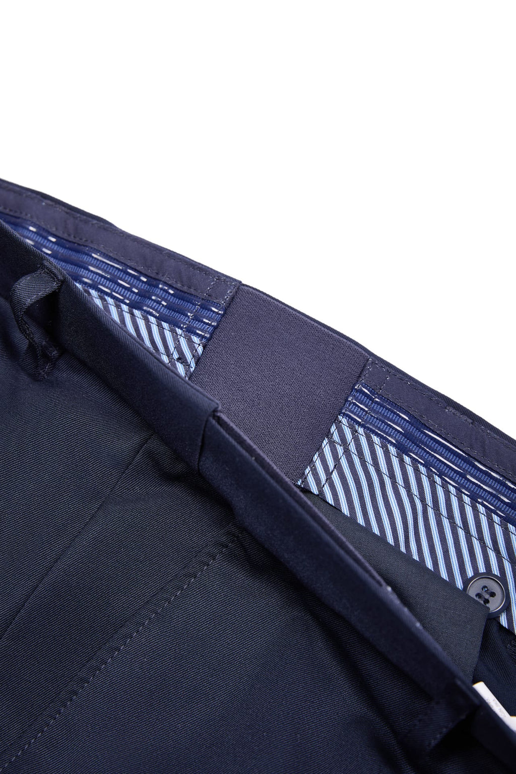 Quick Dry Wicking Poly Blend Twill Smart Fit Suit Pants With Elastic Waistband