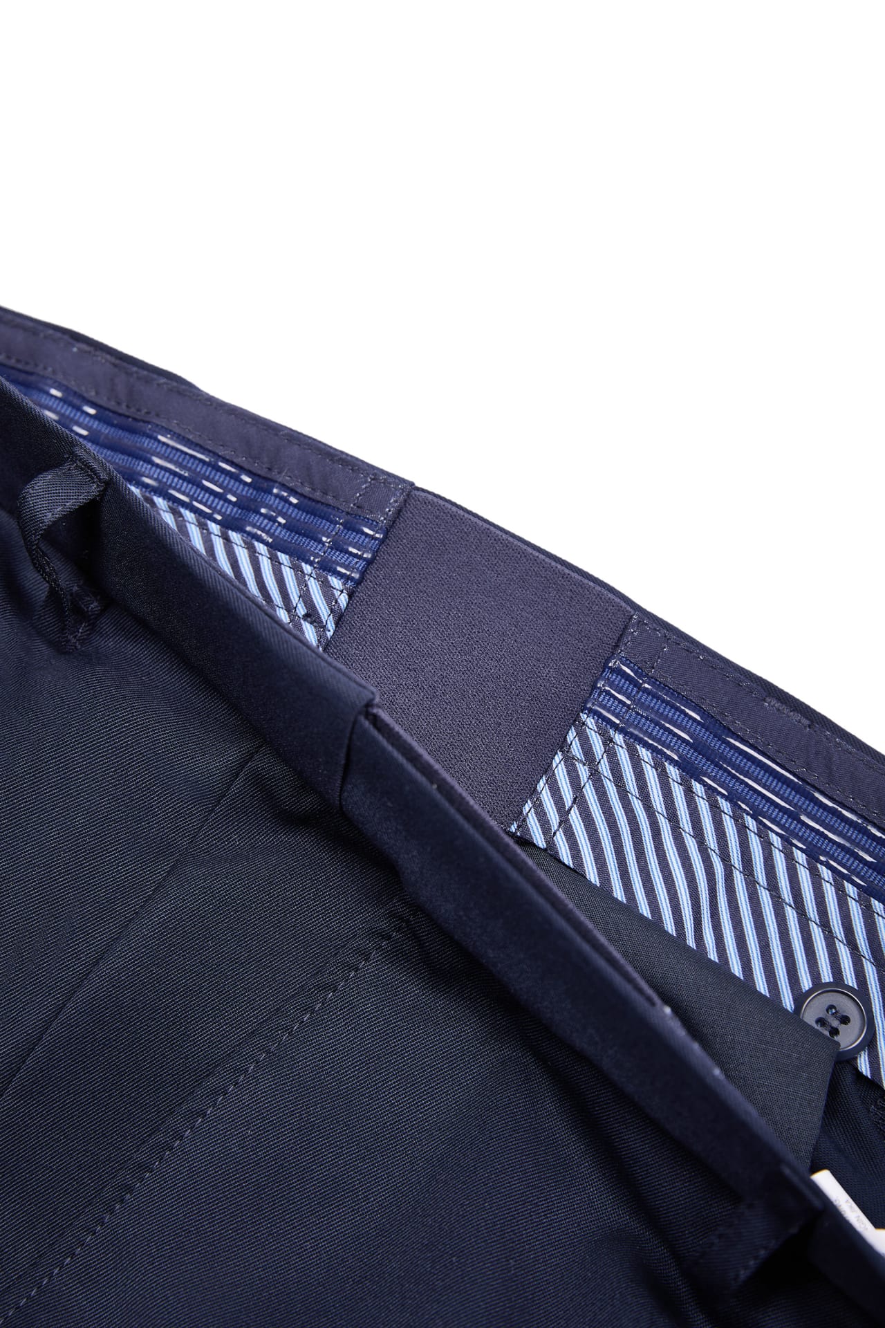 Quick Dry Wicking Poly Blend Twill Smart Fit Suit Pants With Elastic Waistband