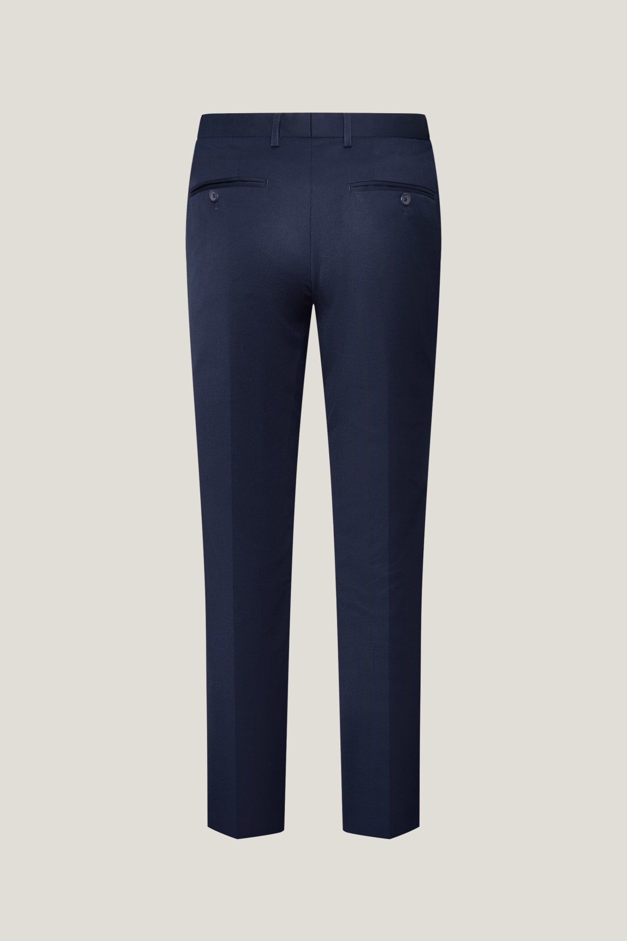 Quick Dry Wicking Poly Blend Twill Smart Fit Suit Pants With Elastic Waistband