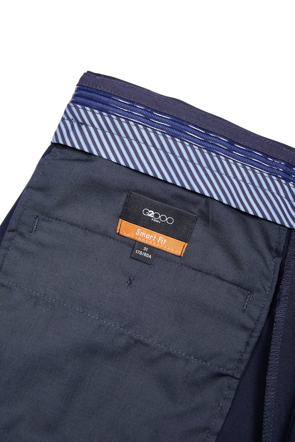 Quick Dry Wicking Poly Blend Twill Smart Fit Suit Pants With Elastic Waistband