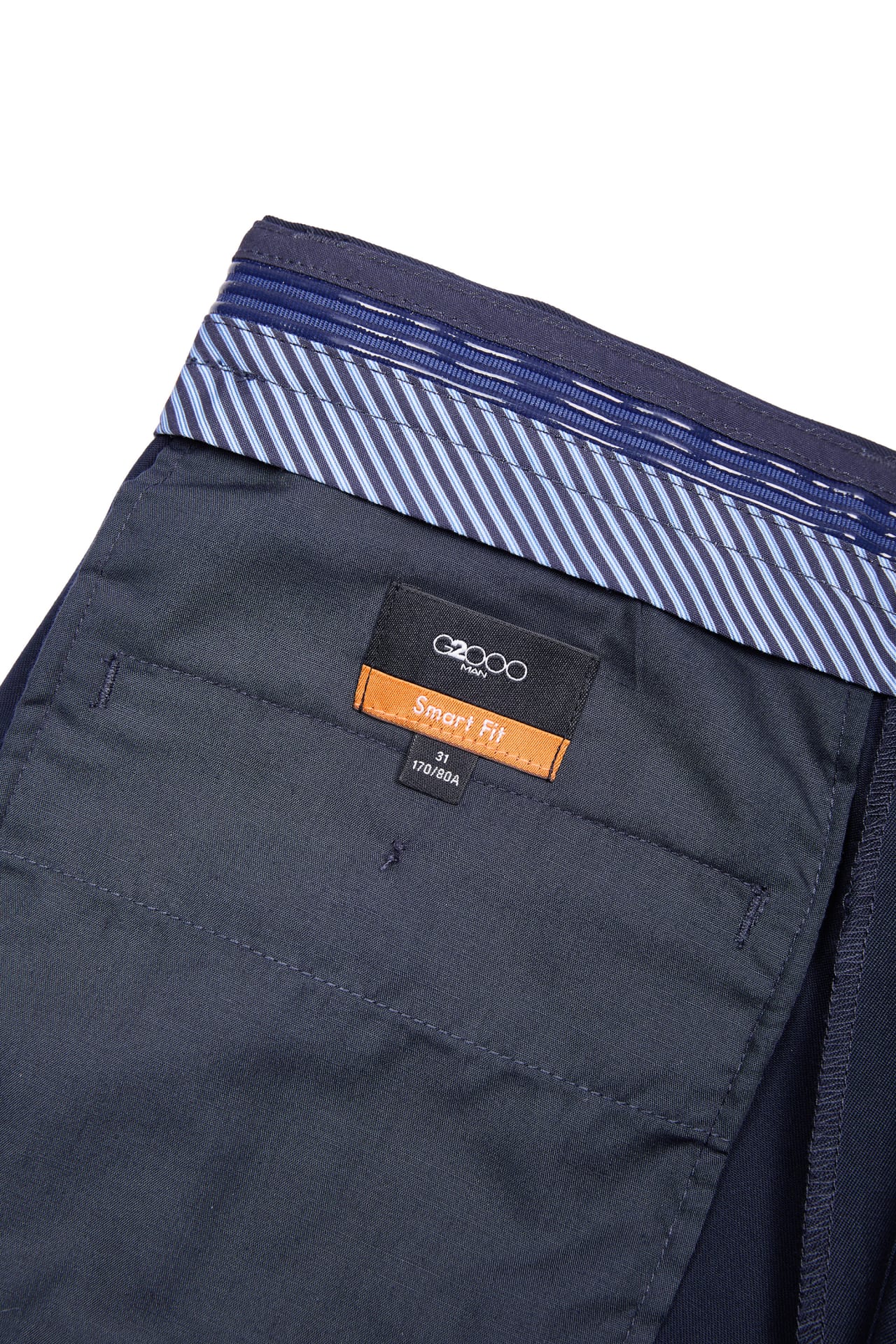 Quick Dry Wicking Poly Blend Twill Smart Fit Suit Pants With Elastic Waistband