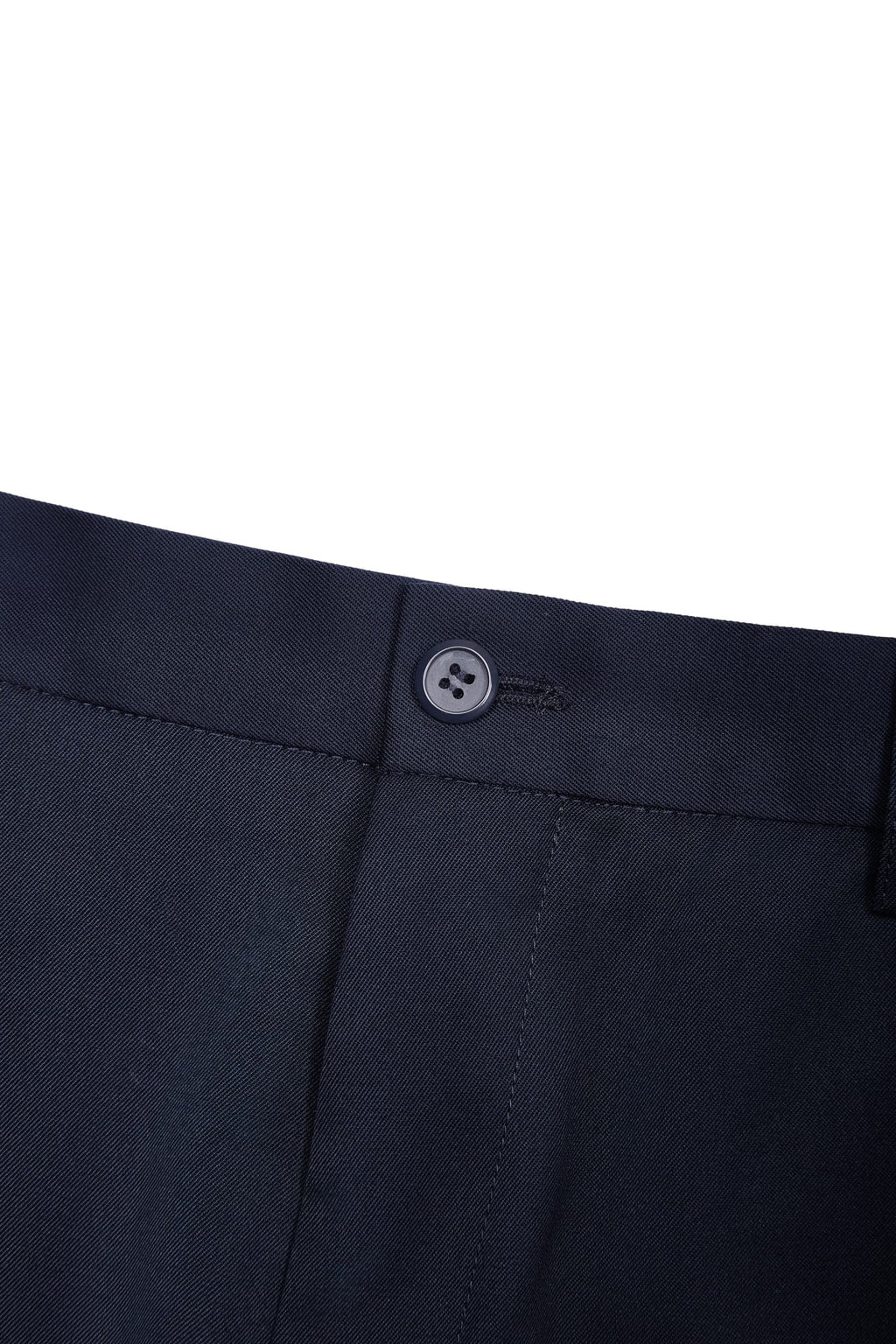 Quick Dry Wicking Poly Blend Twill Smart Fit Suit Pants With Elastic Waistband