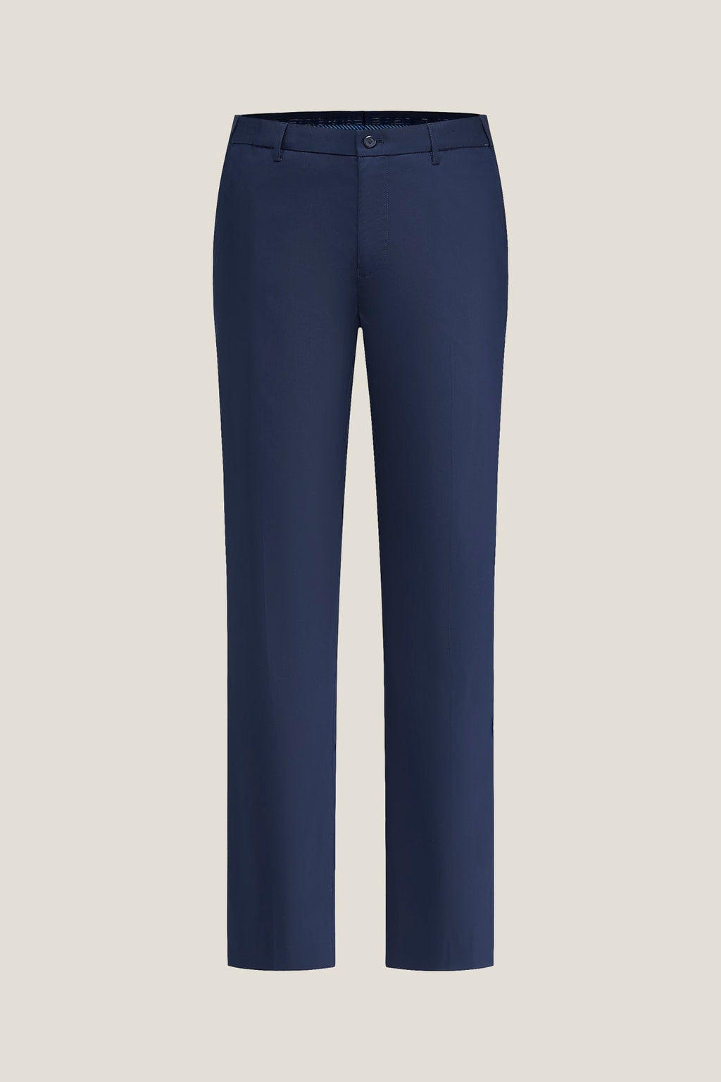 Lyocell Blend Twill Smart Fit Suit Pants With Elastic Waistband
