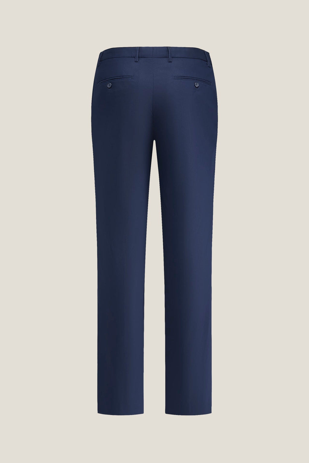 Lyocell Blend Twill Smart Fit Suit Pants With Elastic Waistband