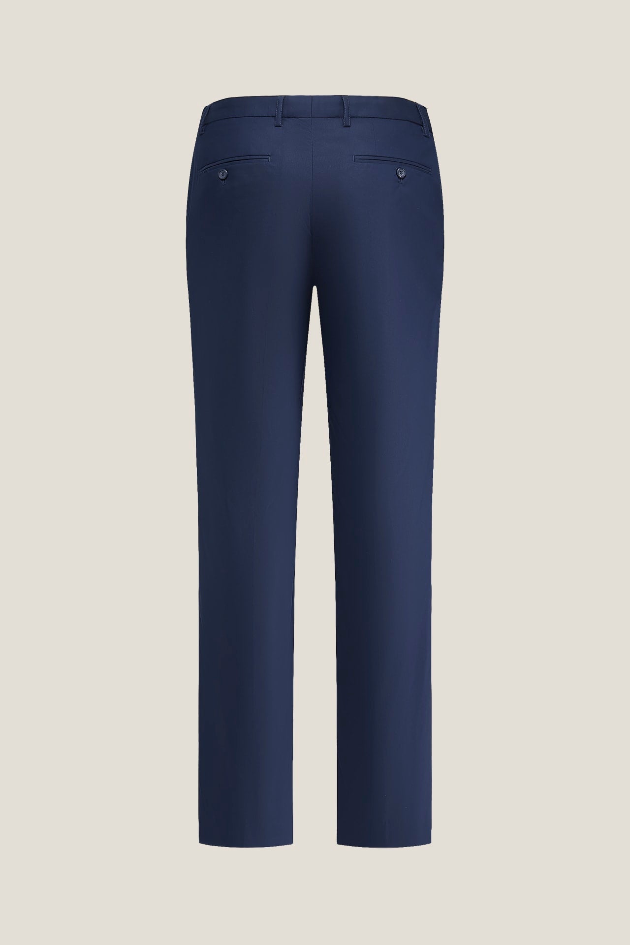 Lyocell Blend Twill Smart Fit Suit Pants With Elastic Waistband