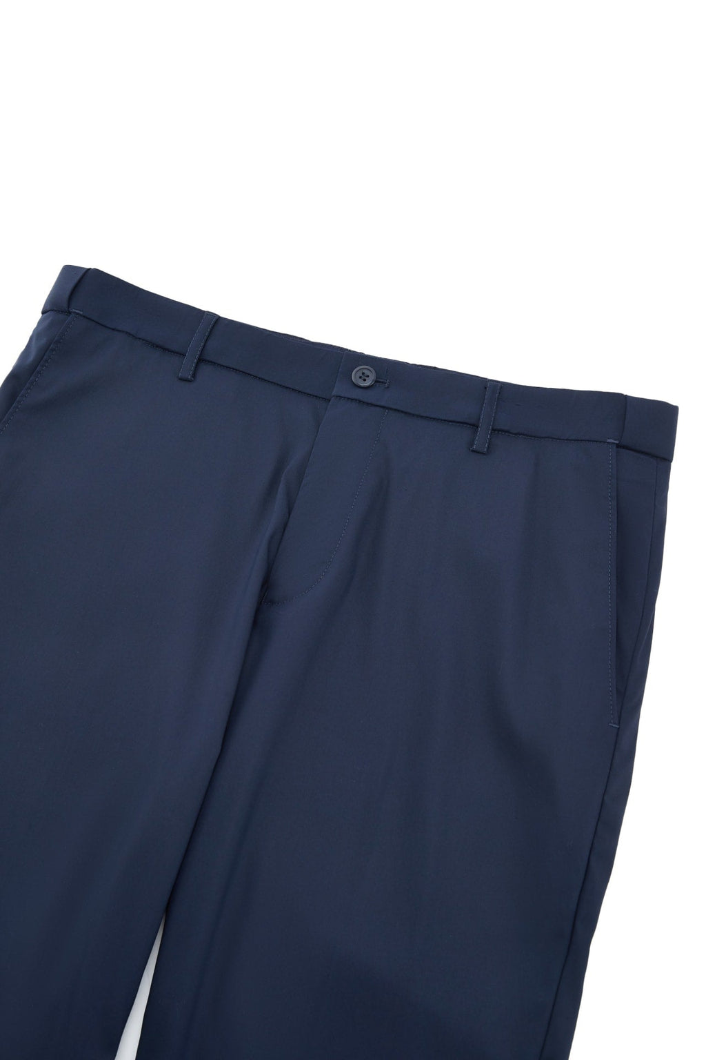 Lyocell Blend Twill Smart Fit Suit Pants With Elastic Waistband