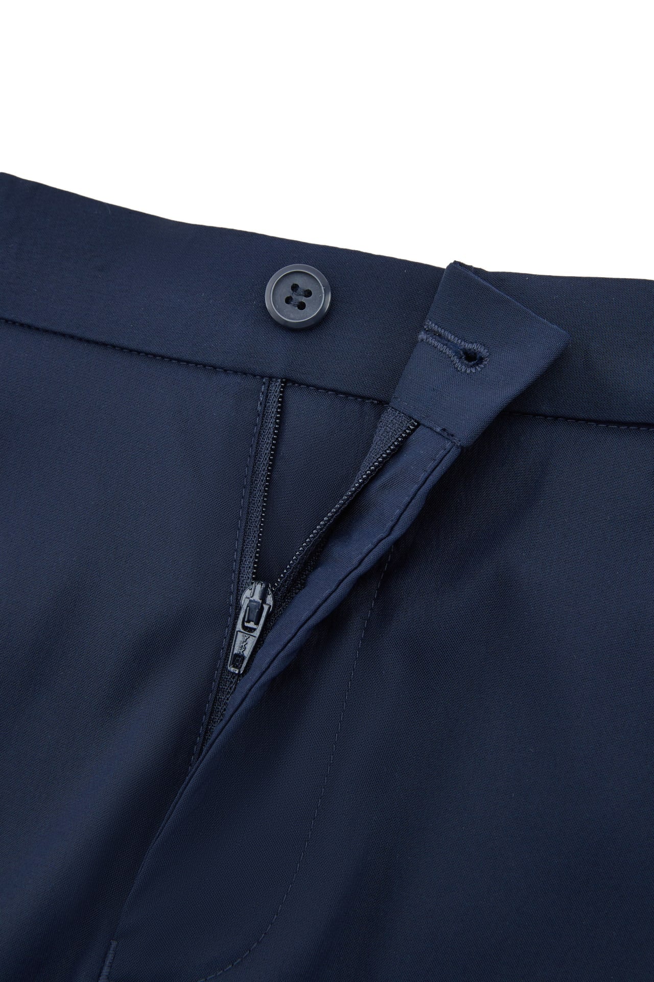 Lyocell Blend Twill Smart Fit Suit Pants With Elastic Waistband