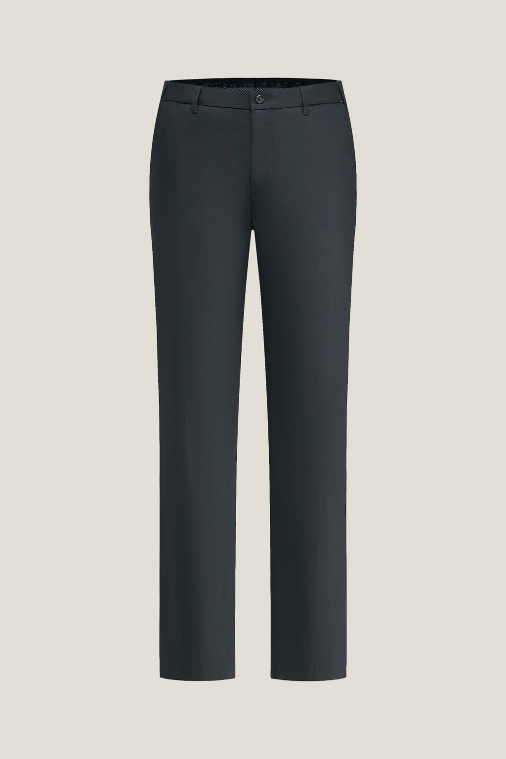Lyocell Blend Twill Smart Fit Suit Pants With Elastic Waistband