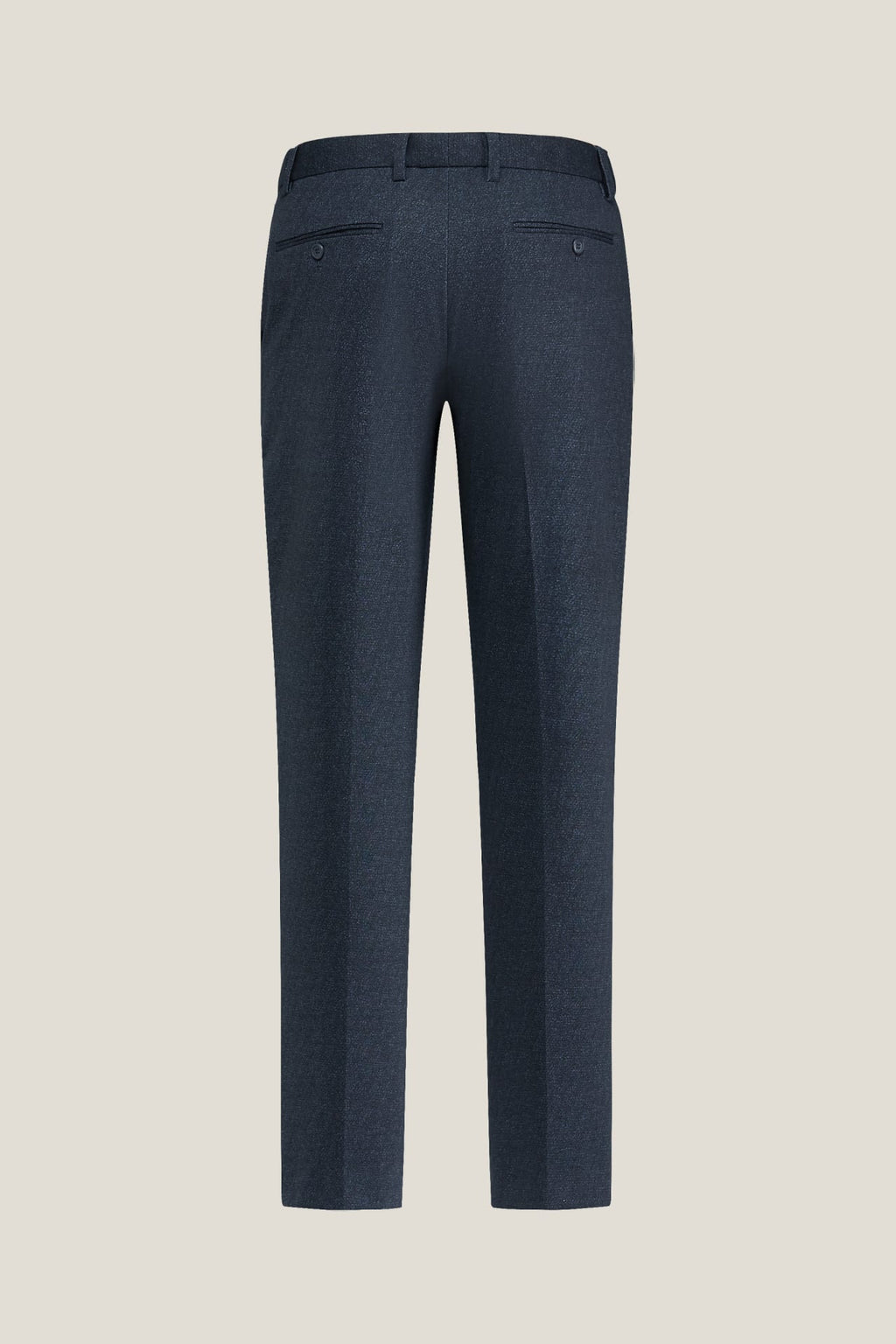 Anti-Bacterial Poly Blend Strecth Knit Print Smart Fit Suit Pants With Elastic Waistband