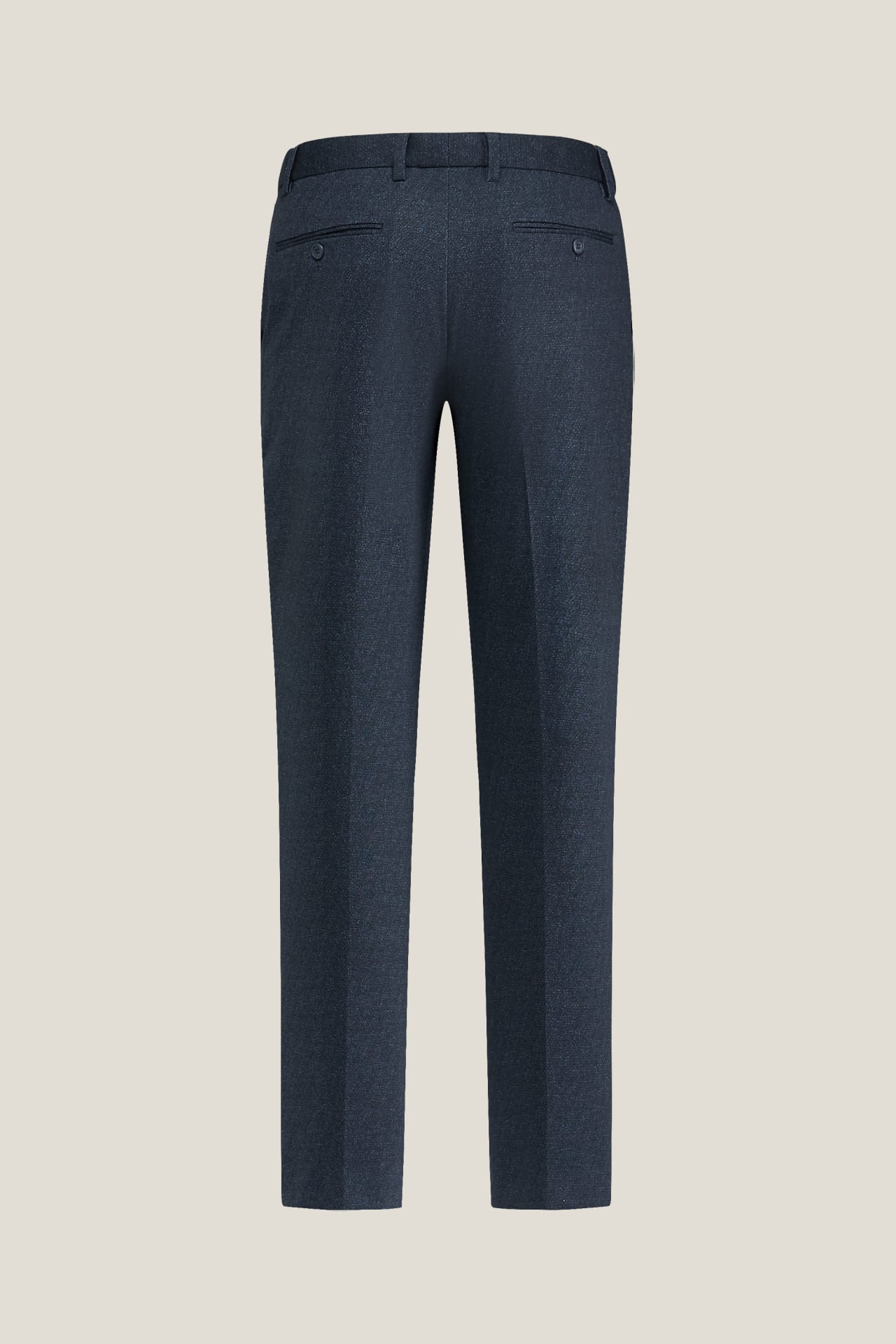 Anti-Bacterial Poly Blend Strecth Knit Print Smart Fit Suit Pants With Elastic Waistband