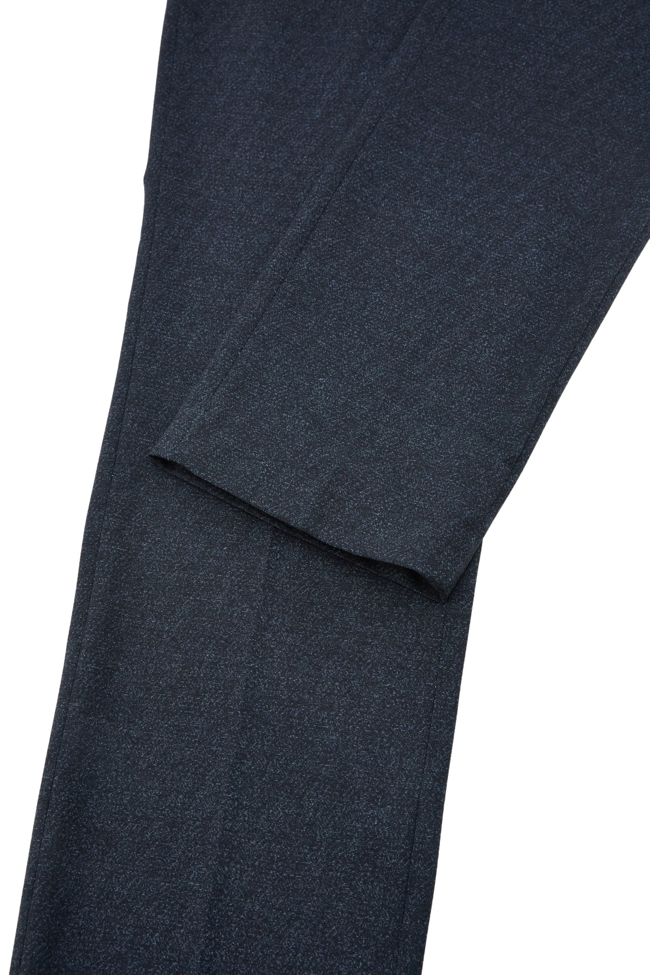 Anti-Bacterial Poly Blend Strecth Knit Print Smart Fit Suit Pants With Elastic Waistband