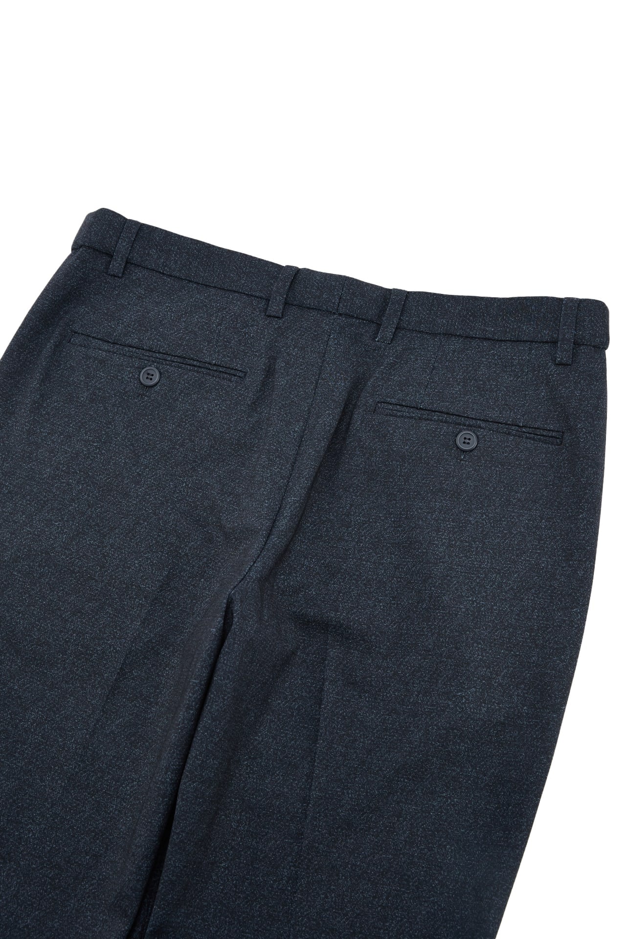 Anti-Bacterial Poly Blend Strecth Knit Print Smart Fit Suit Pants With Elastic Waistband