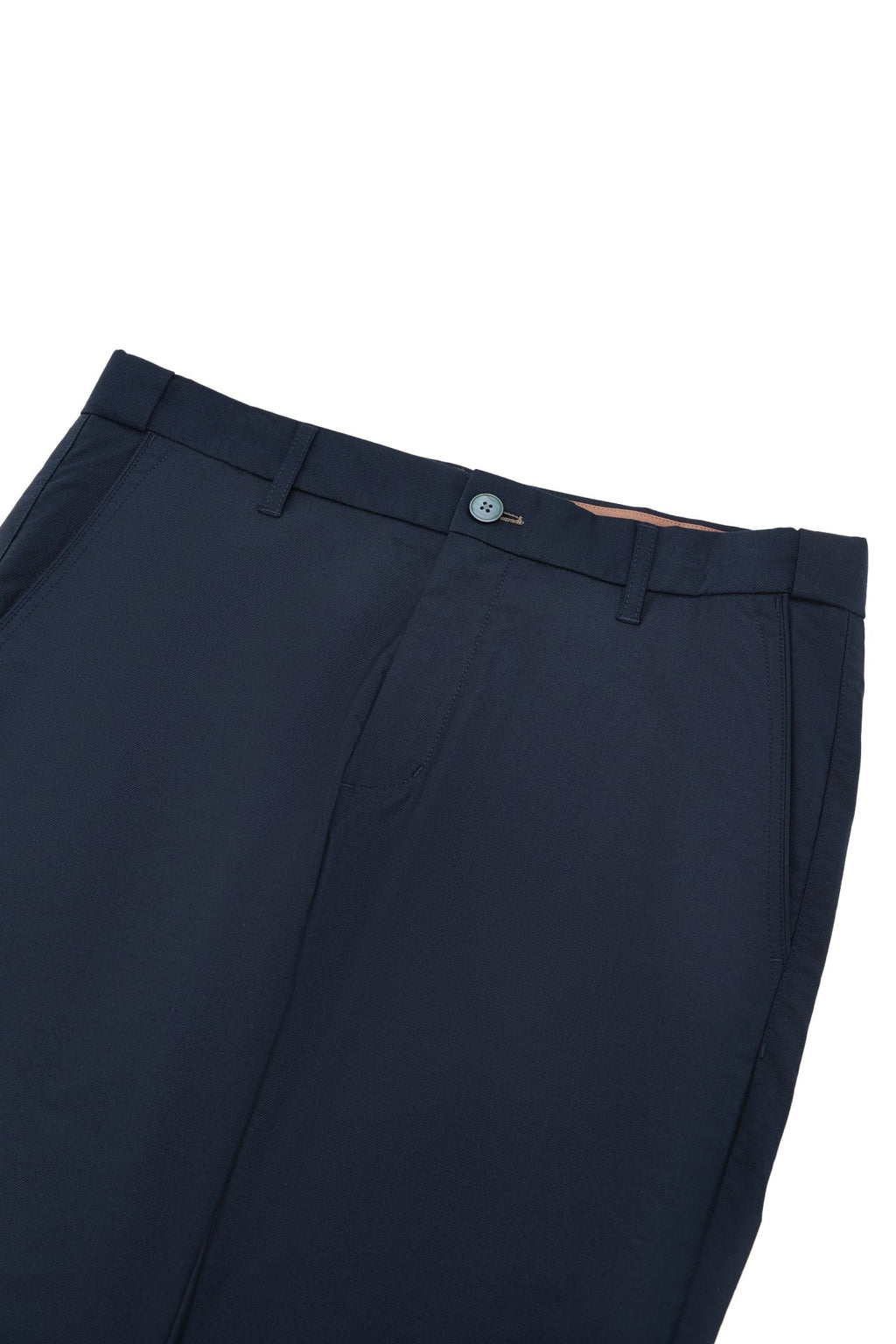 Cotton Blend Stretch Twill Slim Tapered Fit Casual Pants