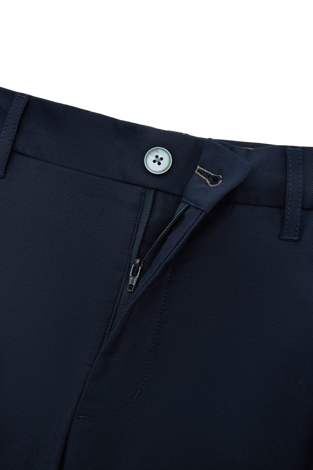 Cotton Blend Stretch Twill Slim Tapered Fit Casual Pants